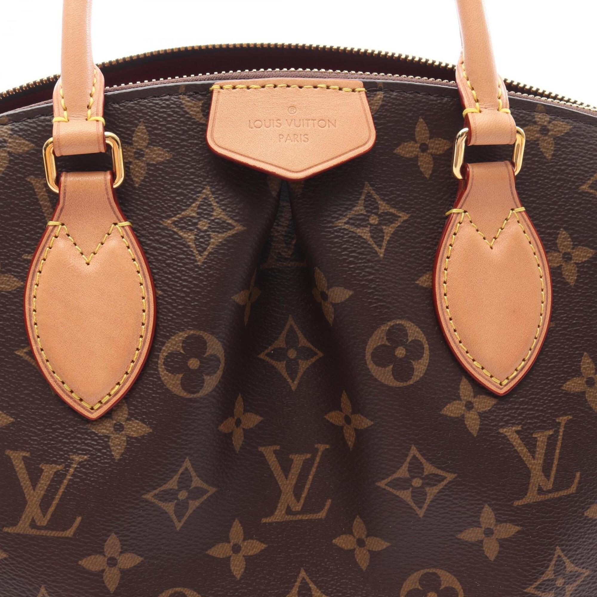 Louis Vuitton Brown Coated Canvas Pvc Monogram Leather Handbag (Pre-Owned)