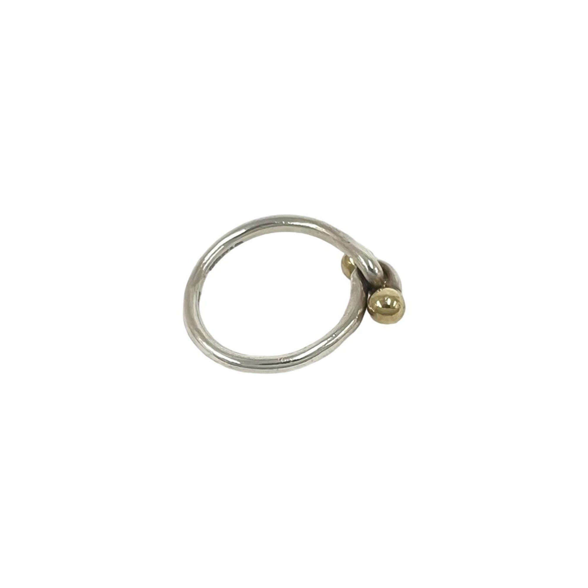 Tiffany Gold Silver Yellow Gold (18K) Silver 925 Band Ring (Pre-Owned)