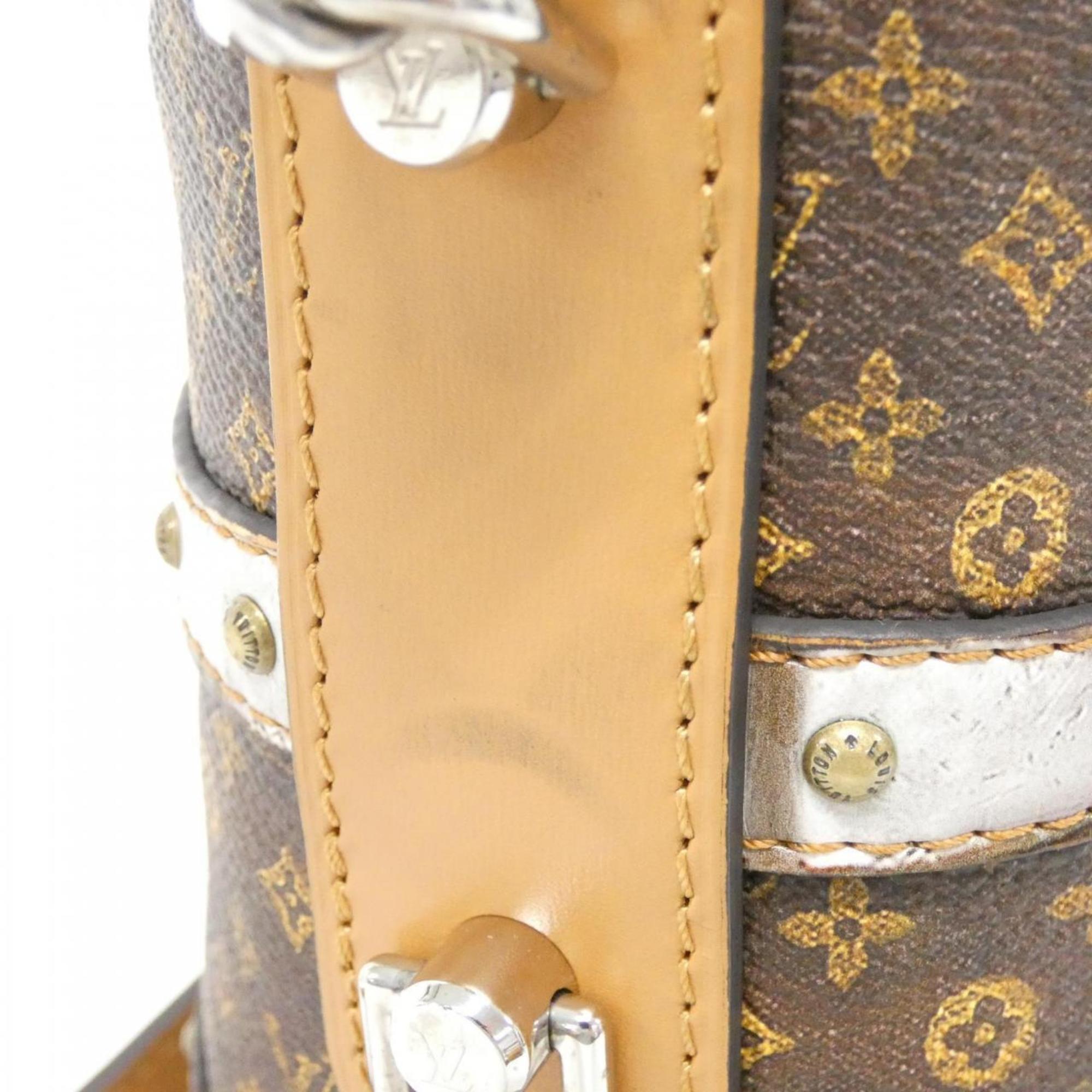 Louis Vuitton Monogram Trompe L'oeil Marron Coated Canvas Handbag (Pre-Owned)