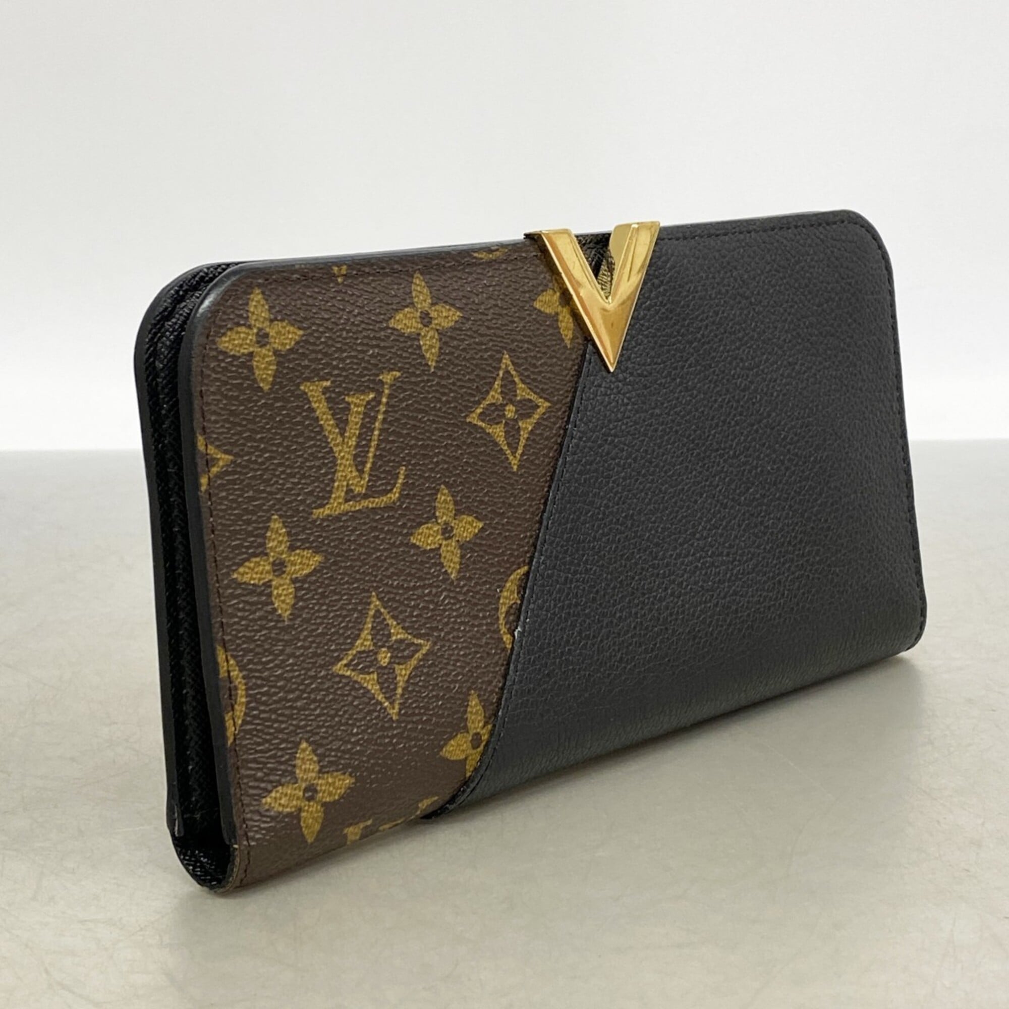 Louis Vuitton Brown Noir Long Wallet (Bi-Fold) (Pre-Owned)
