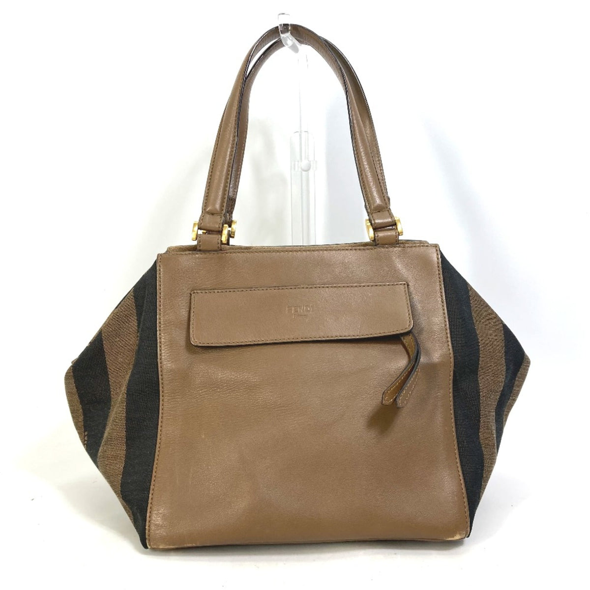 Fendi Brown Leather Handbag (Pre-Owned)
