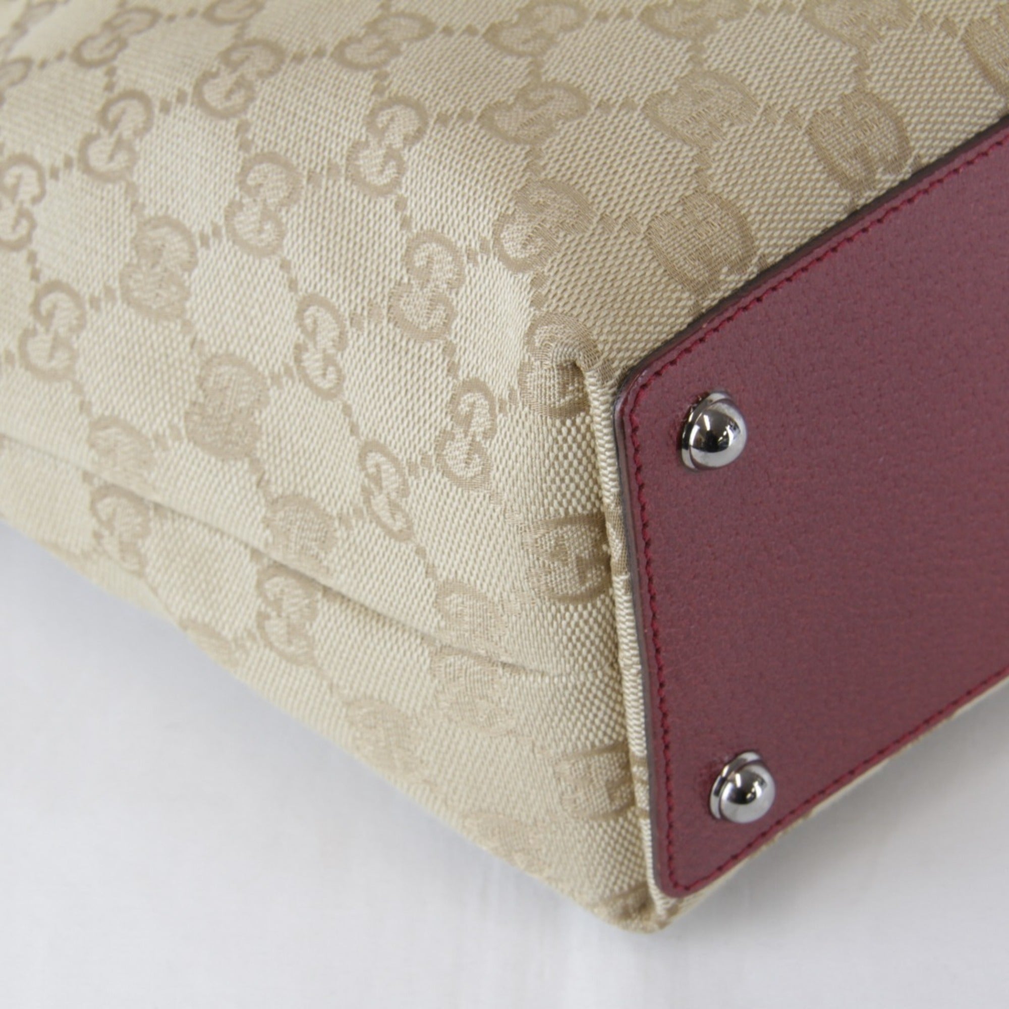 Gucci Beige Gg Canvas Tote Bag (Pre-Owned)