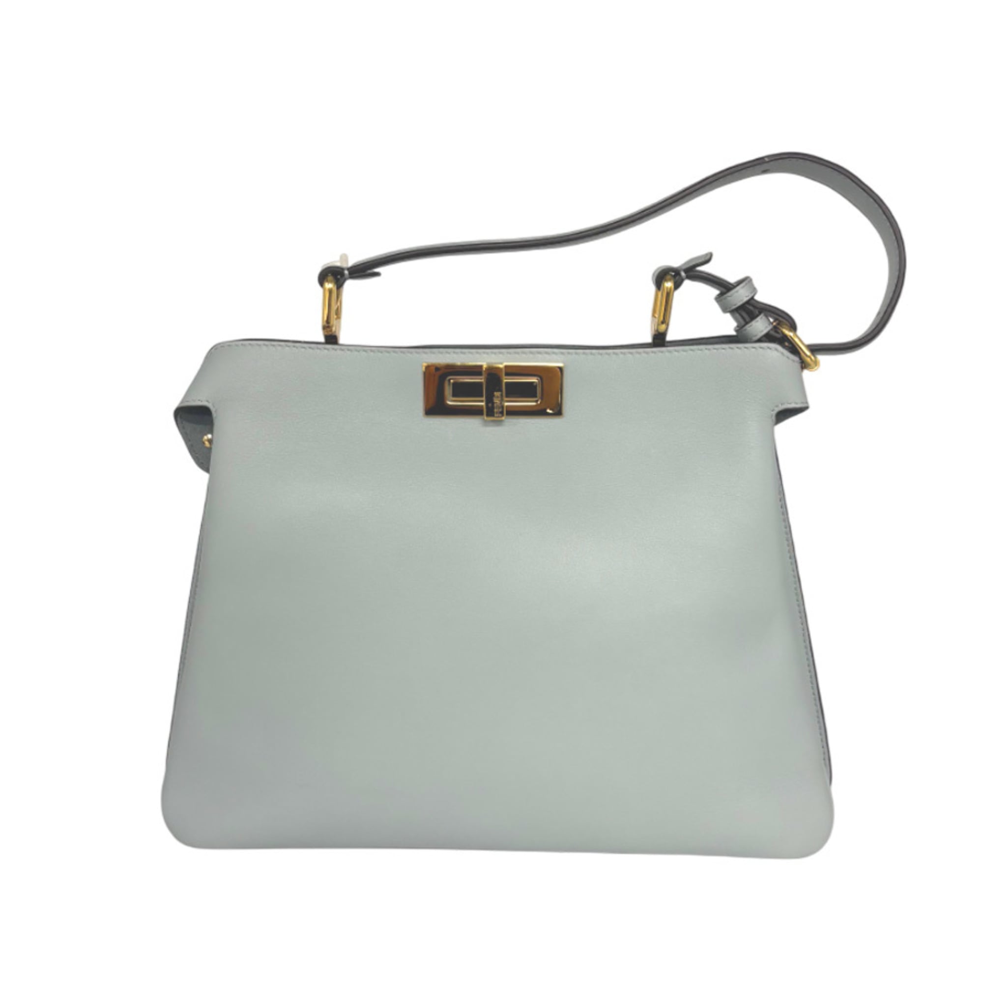 Fendi Blue Leather Handbag (Pre-Owned)