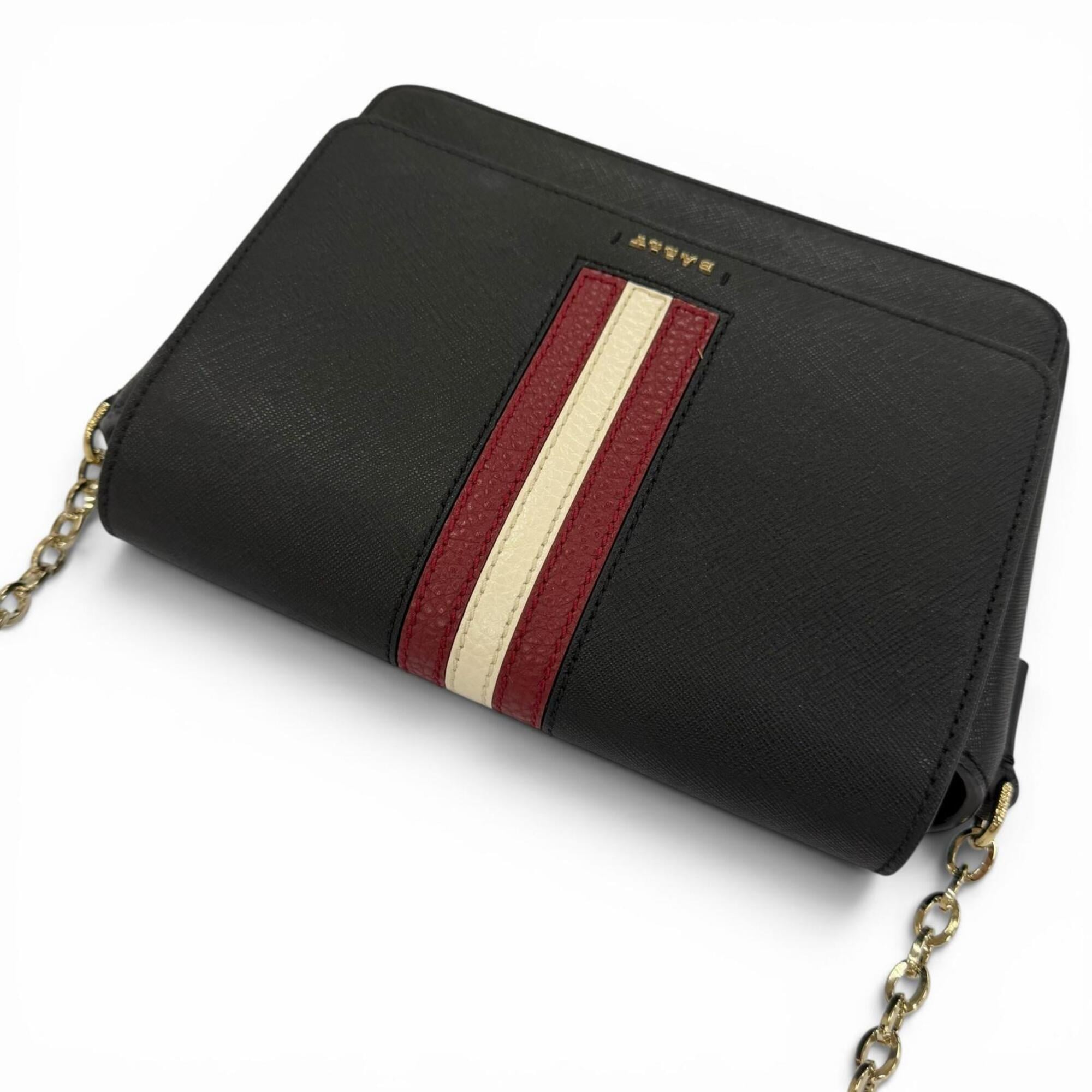 Bally Black Leather Shoulder Bag (Pre-Owned)