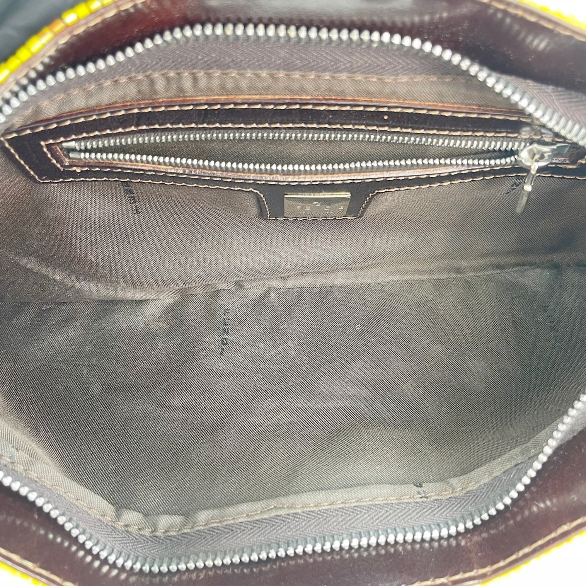 Fendi Yellow Beads Shoulder Bag (Pre-Owned)