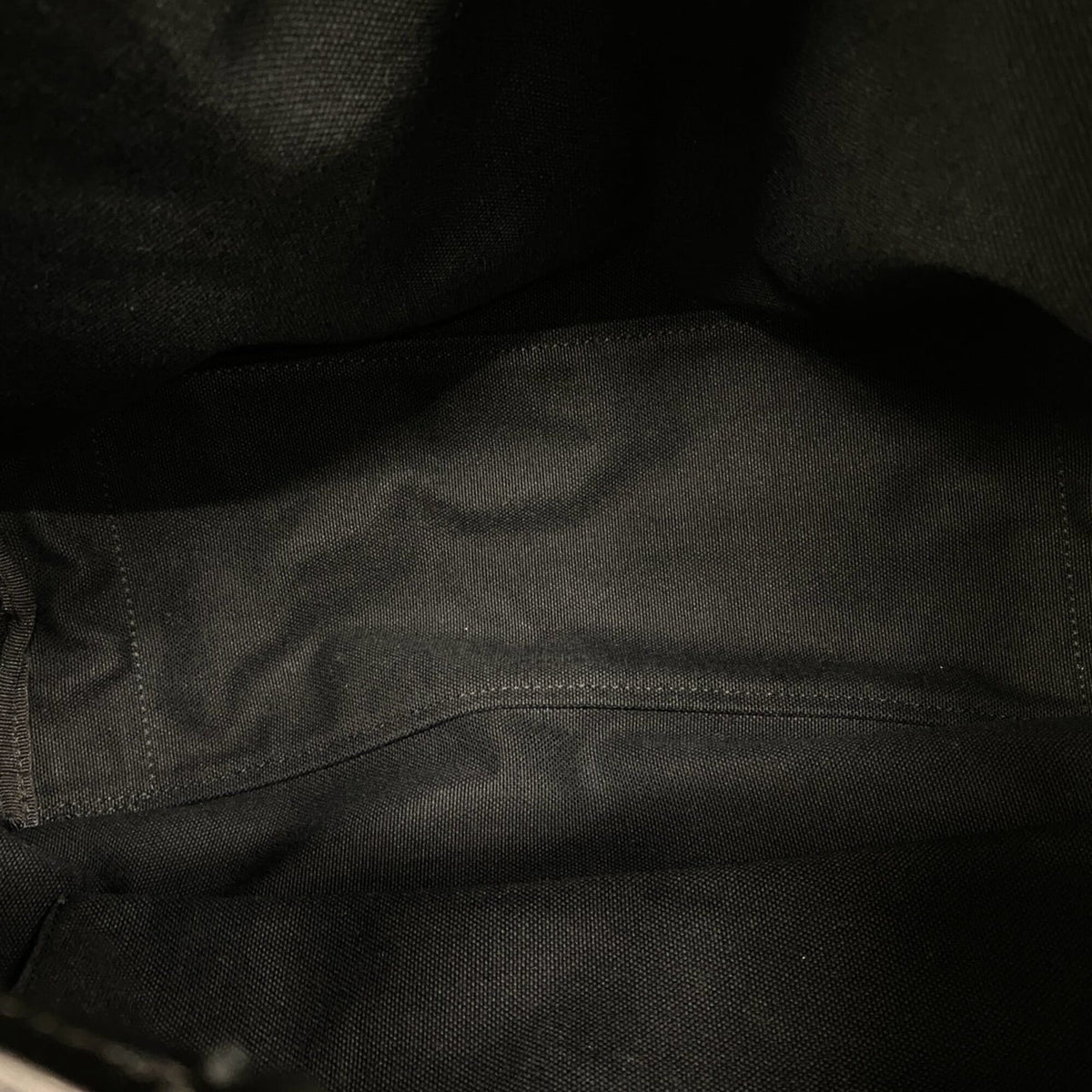 Prada Black Canvas Leather Handbag Shoulder Bag Tote Bag (Pre-Owned)