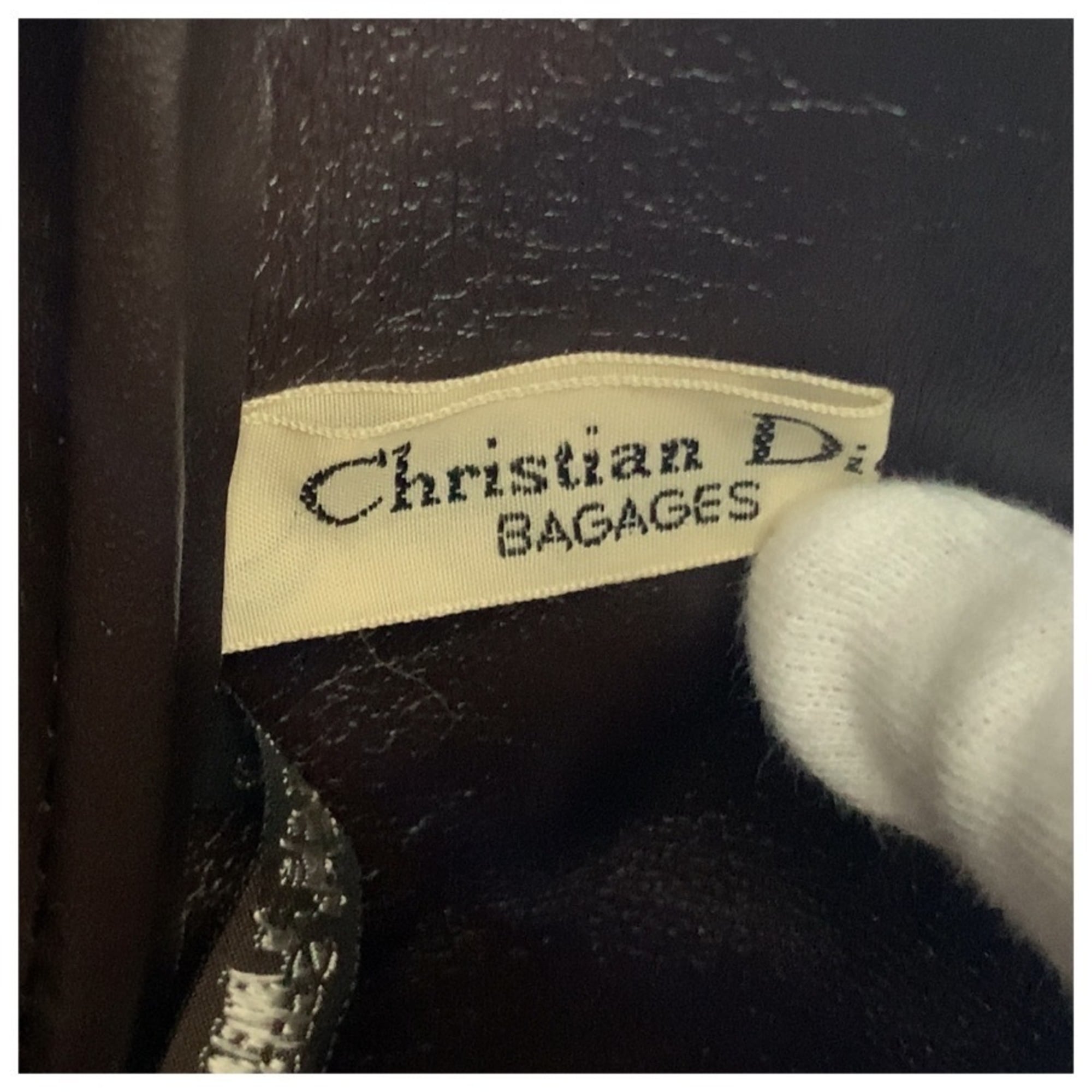 Christian Dior Brown Canvas Boston Bag Handbag (Pre-Owned)