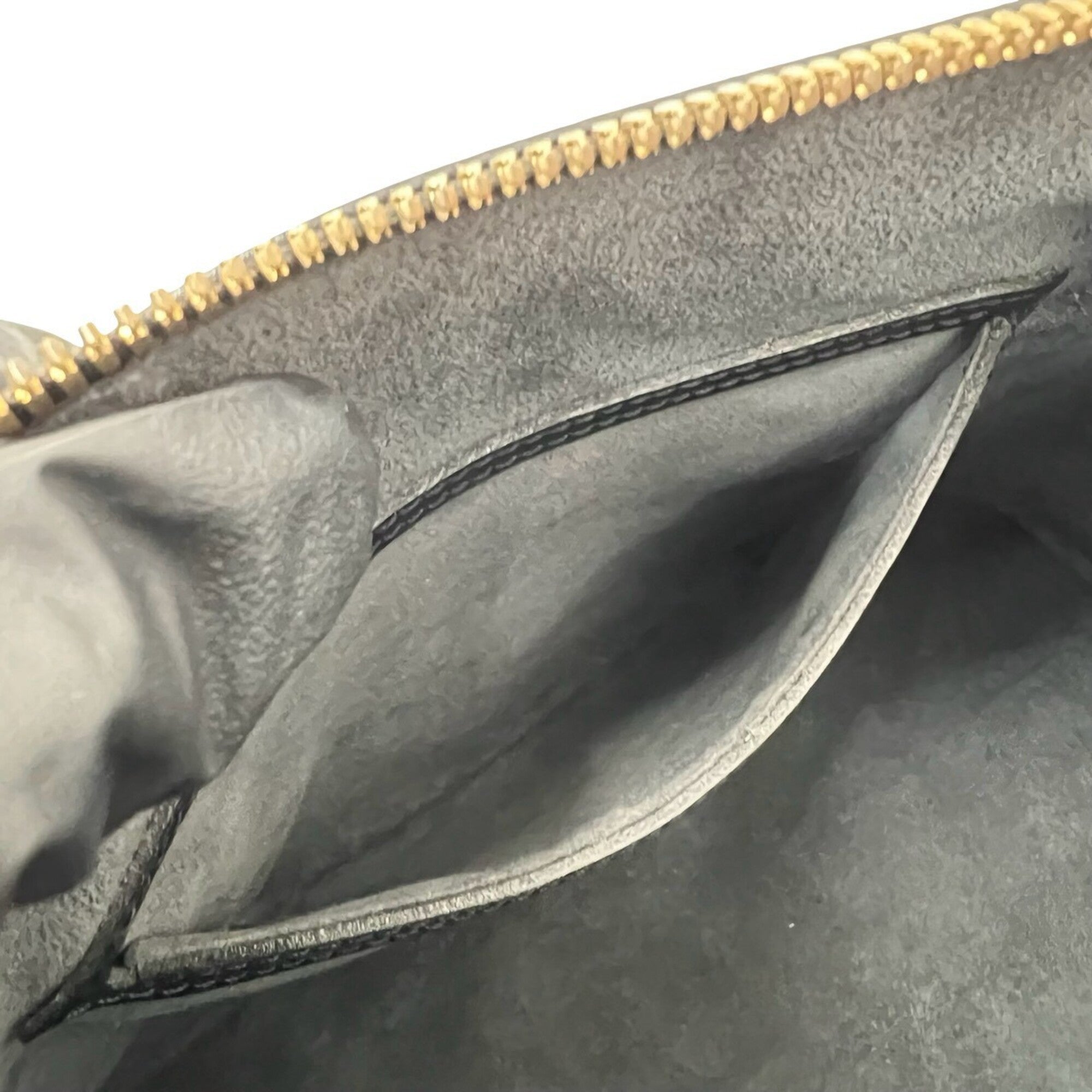 Louis Vuitton Black Leather Boston Bag Handbag (Pre-Owned)