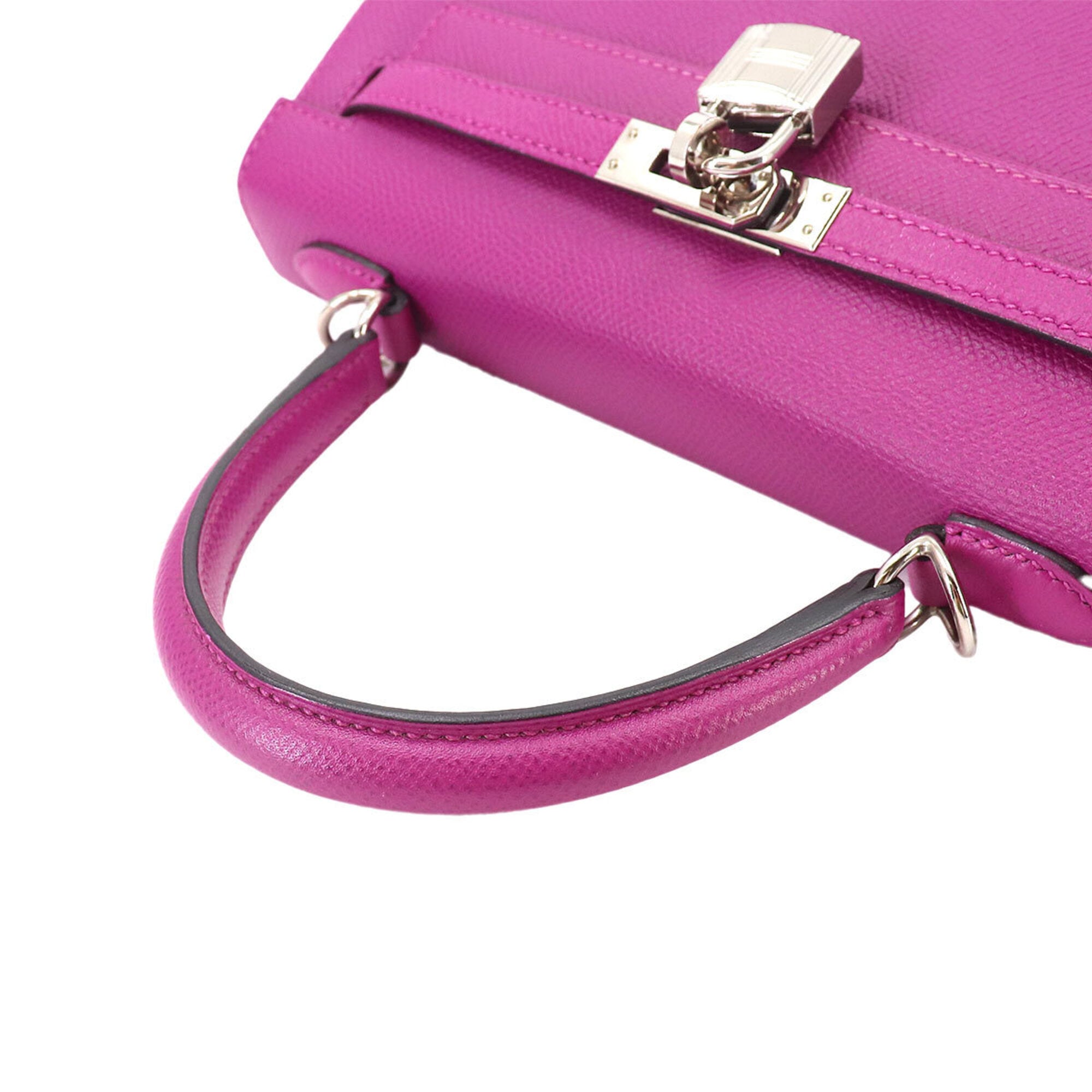 Hermes Kelly Rose Purple Epsom Leather Handbag (Pre-Owned)