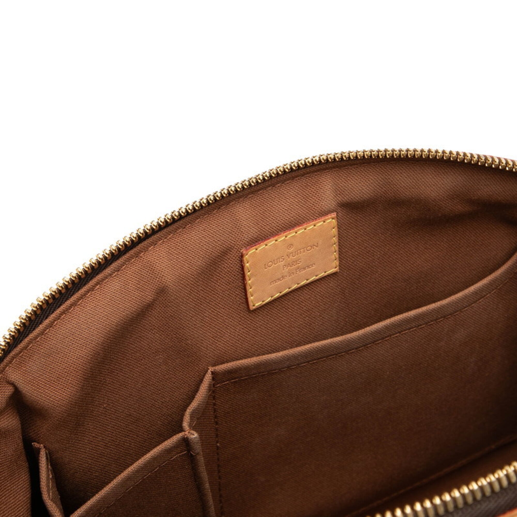 Louis Vuitton Brown Pvc Leather Handbag (Pre-Owned)