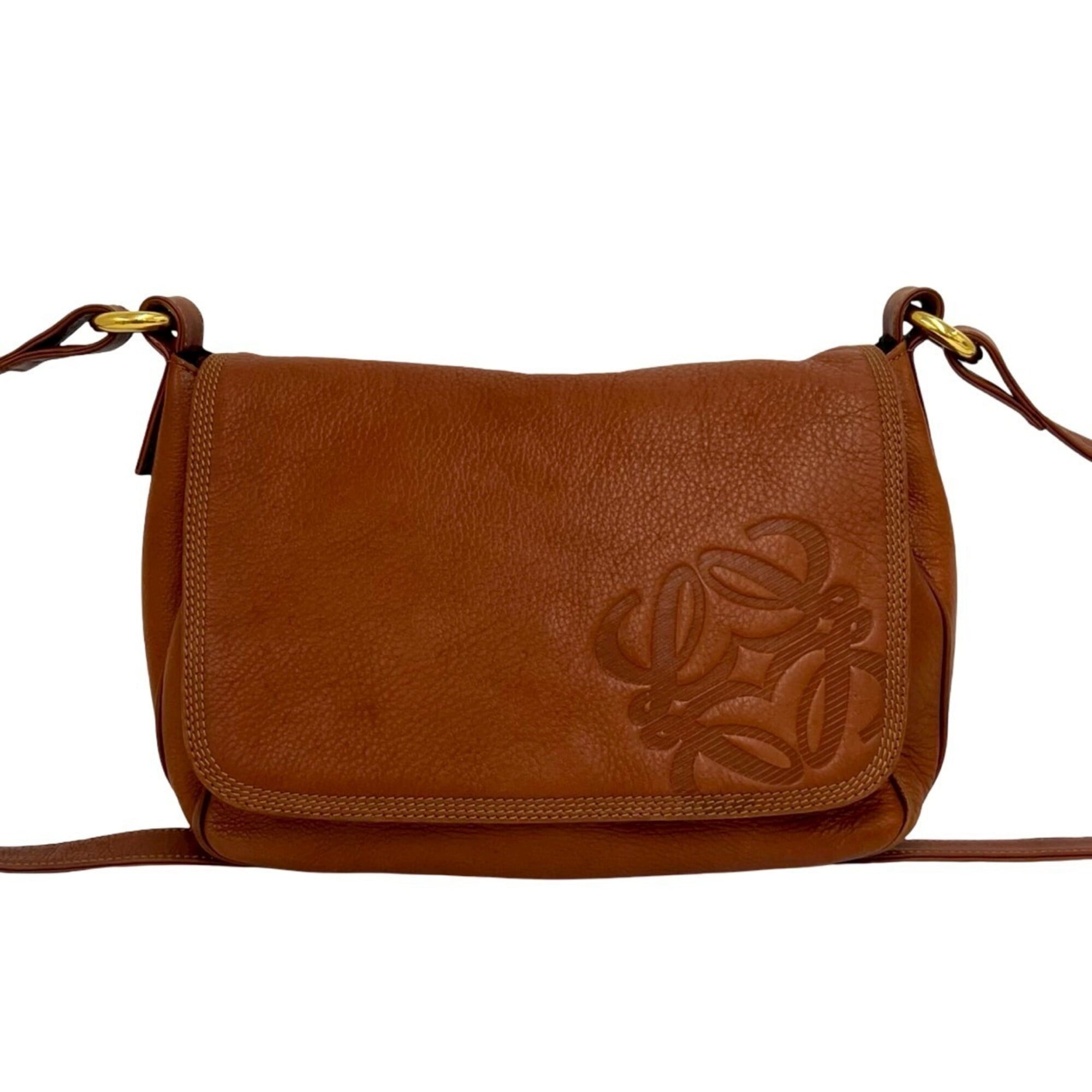 Loewe Brown Leather Pochette Shoulder Bag (Pre-Owned)
