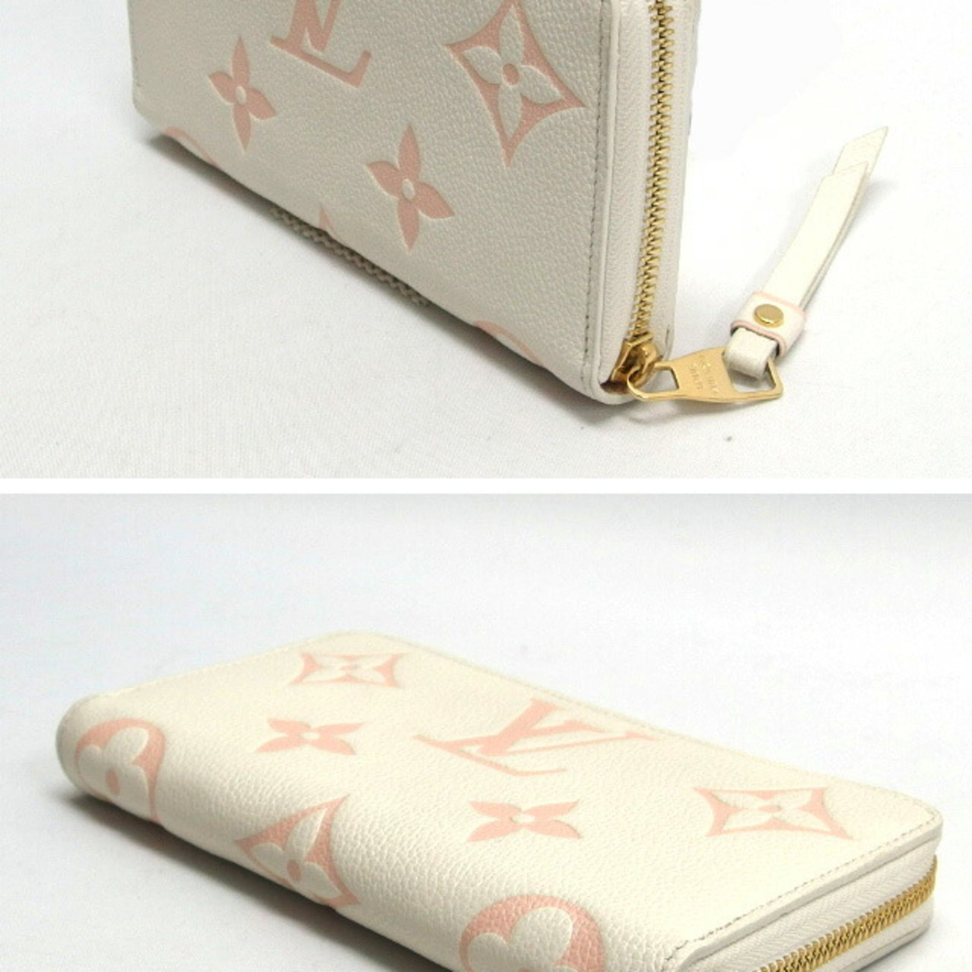 Louis Vuitton Monogram Empreinte Light Pink White Monogram Empreinte Long Wallet (Bi-Fold) (Pre-Owned)