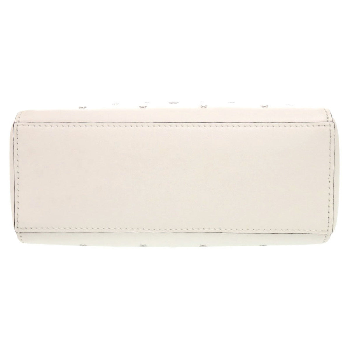 Jimmy Choo White Leather Handbag Shoulder Bag Tote Bag (Pre-Owned)