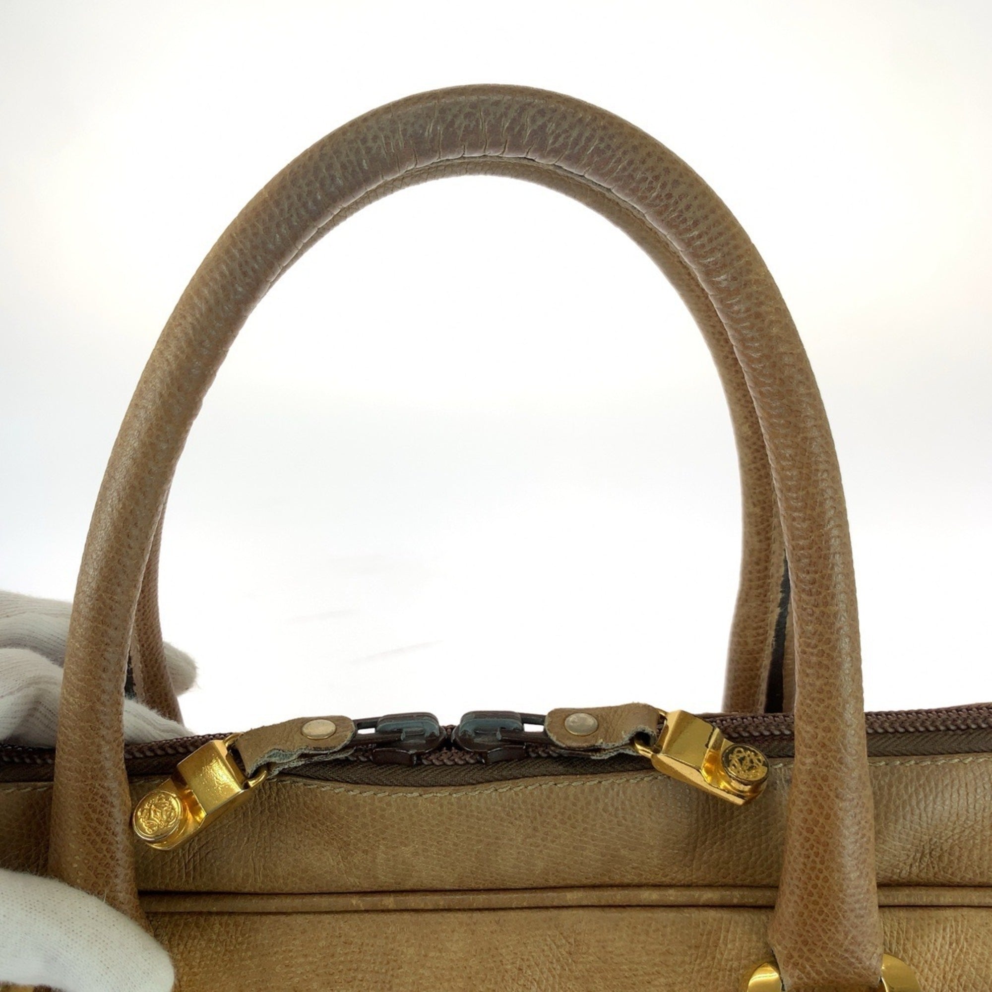 Loewe Beige Leather Briefcase (Pre-Owned)