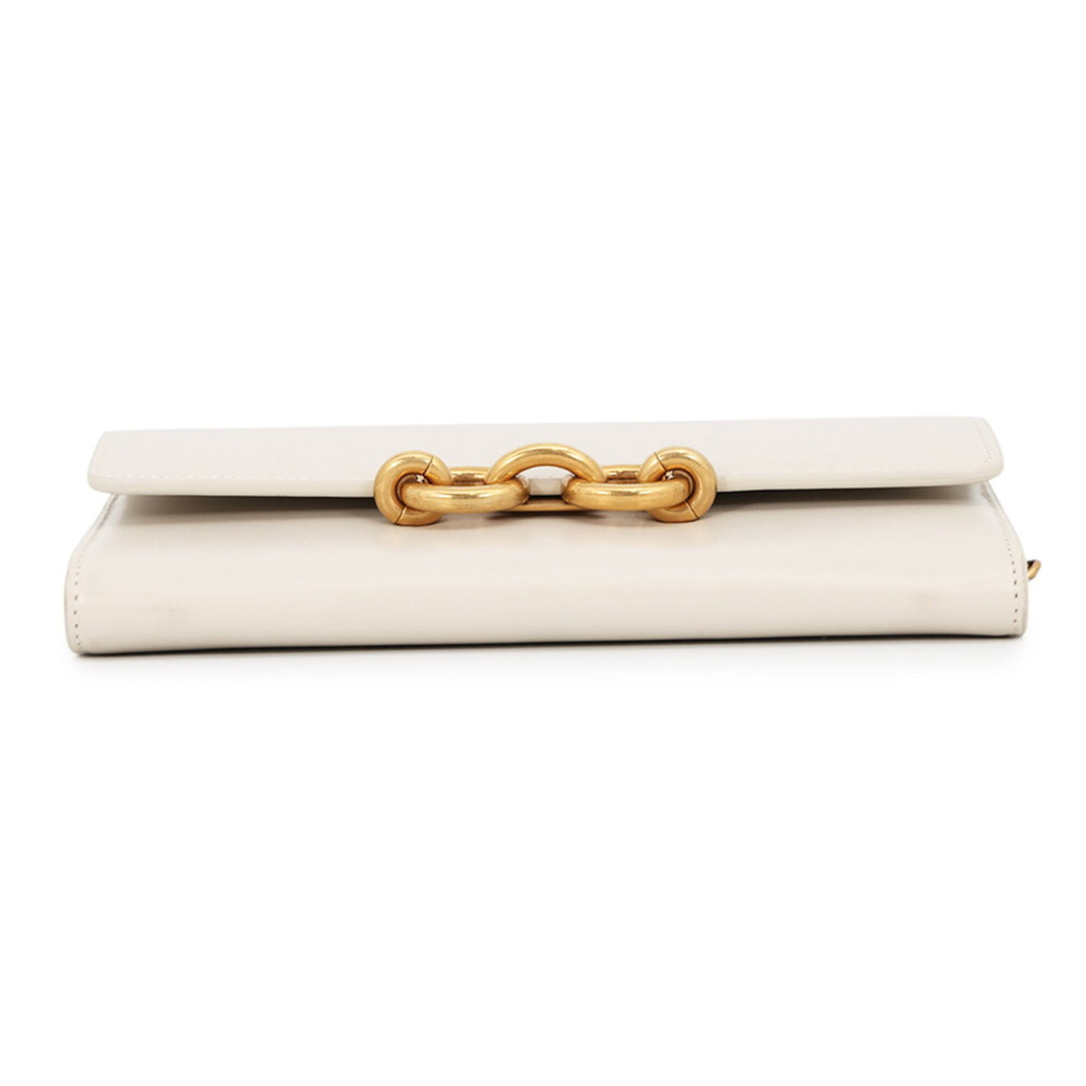 Saint Laurent White Chain/Shoulder Wallet (Pre-Owned)