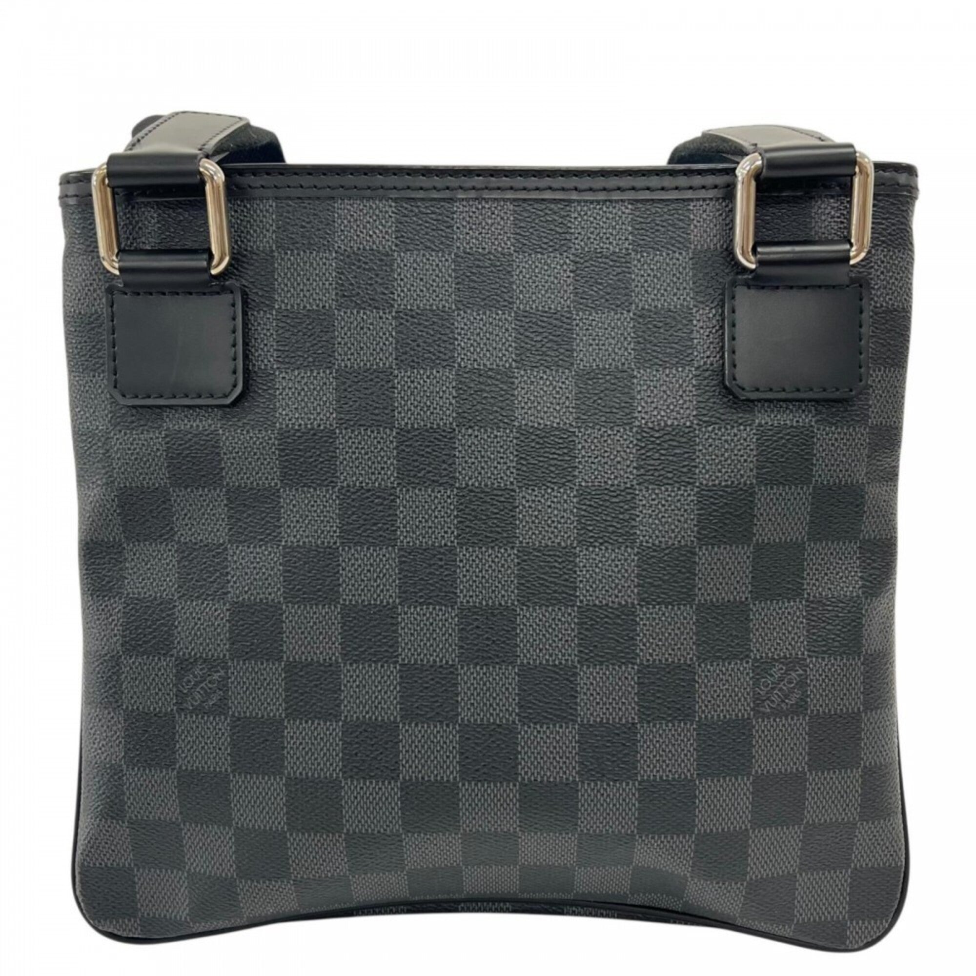 Louis Vuitton Black White Damier Graphite Shoulder Bag (Pre-Owned)