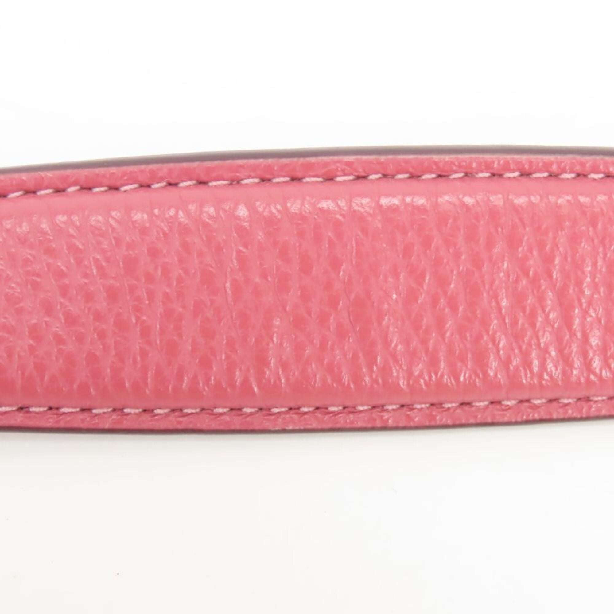 Coach Pink Leather Shoulder Bag (Pre-Owned)