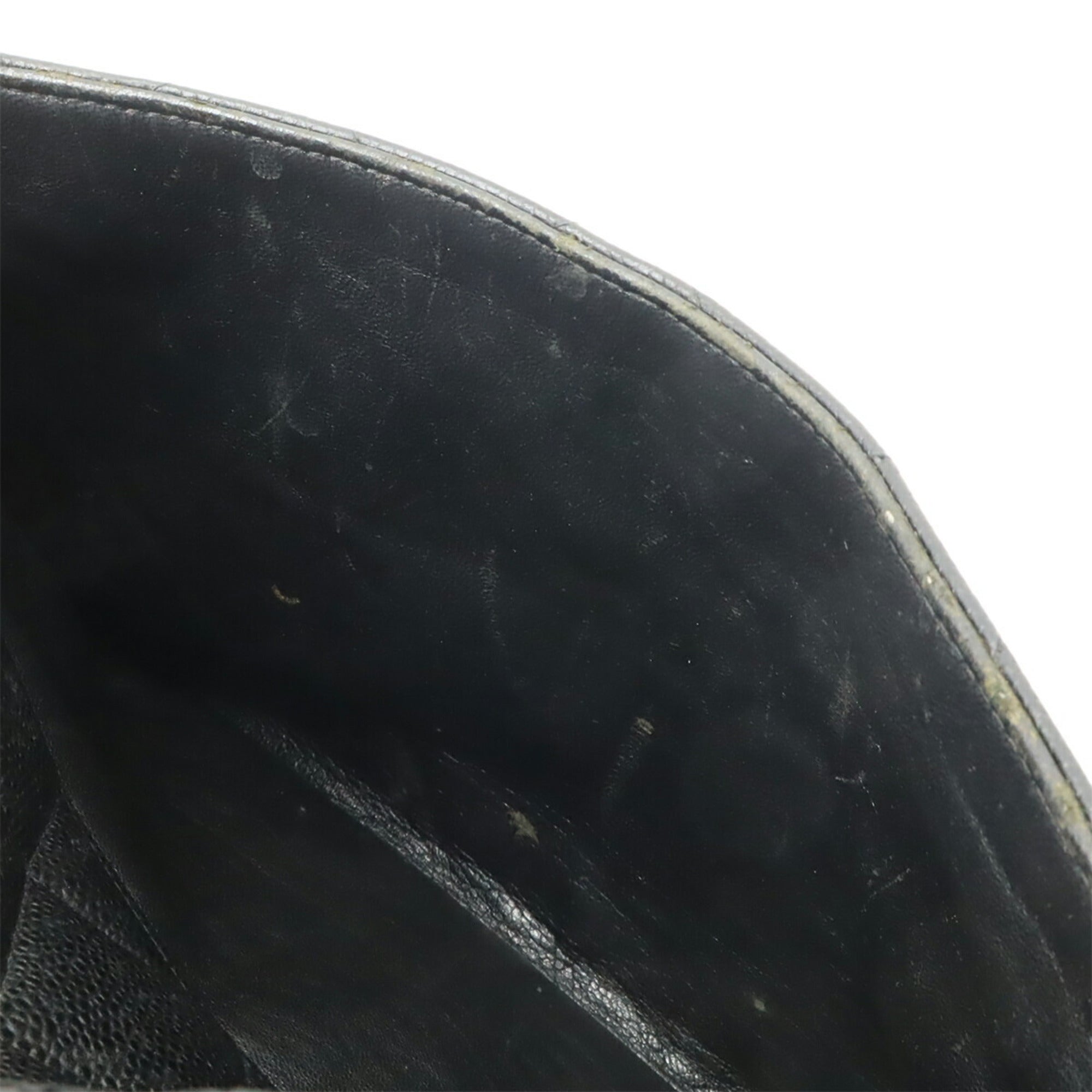 Chanel Black Grained Calfskin Handbag Tote Bag (Pre-Owned)