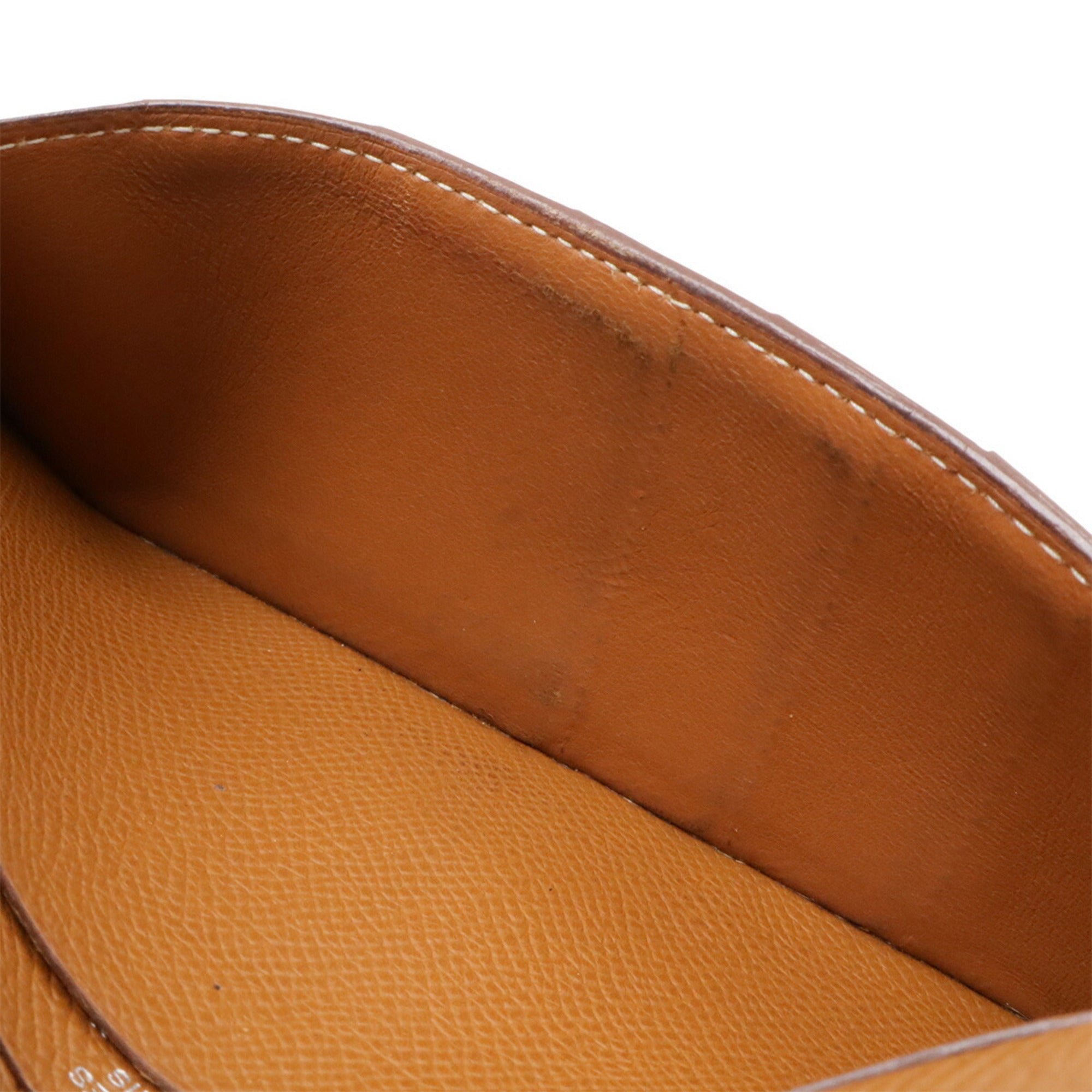 Hermes Brown Camel Epsom Leather Long Wallet (Tri-Fold) (Pre-Owned)