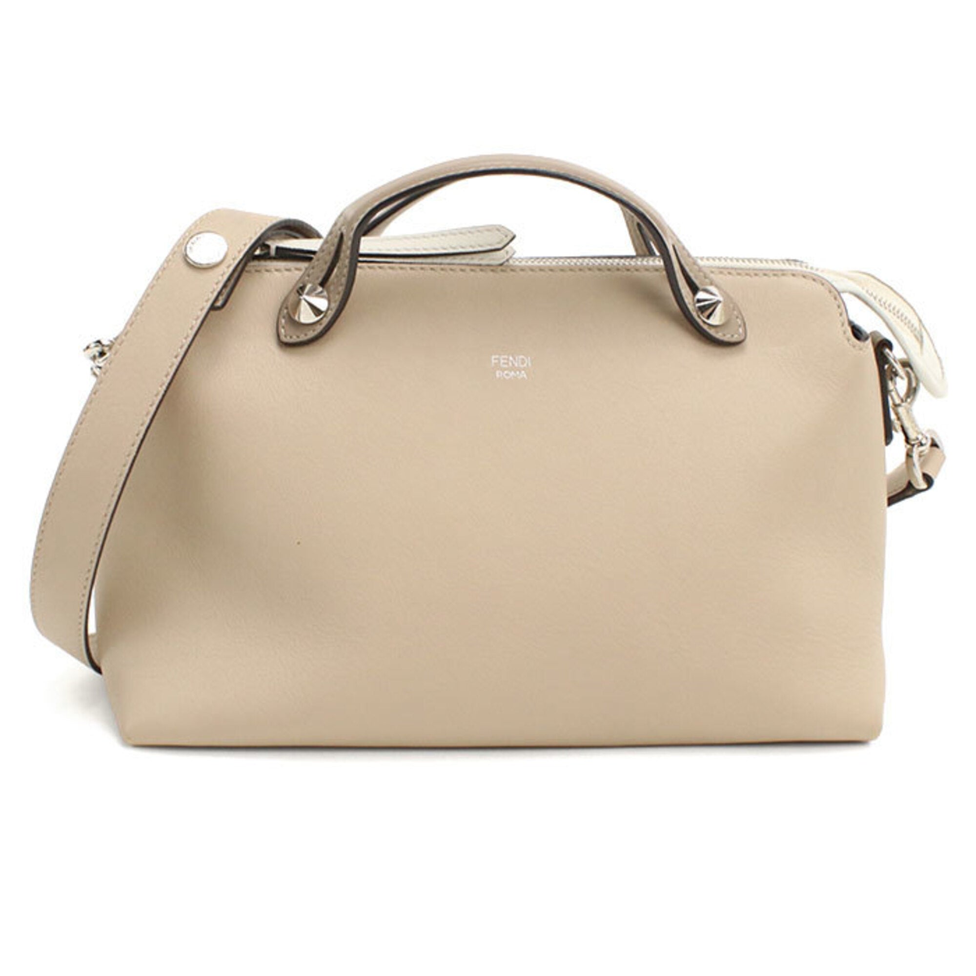Fendi Beige Leather Handbag (Pre-Owned)