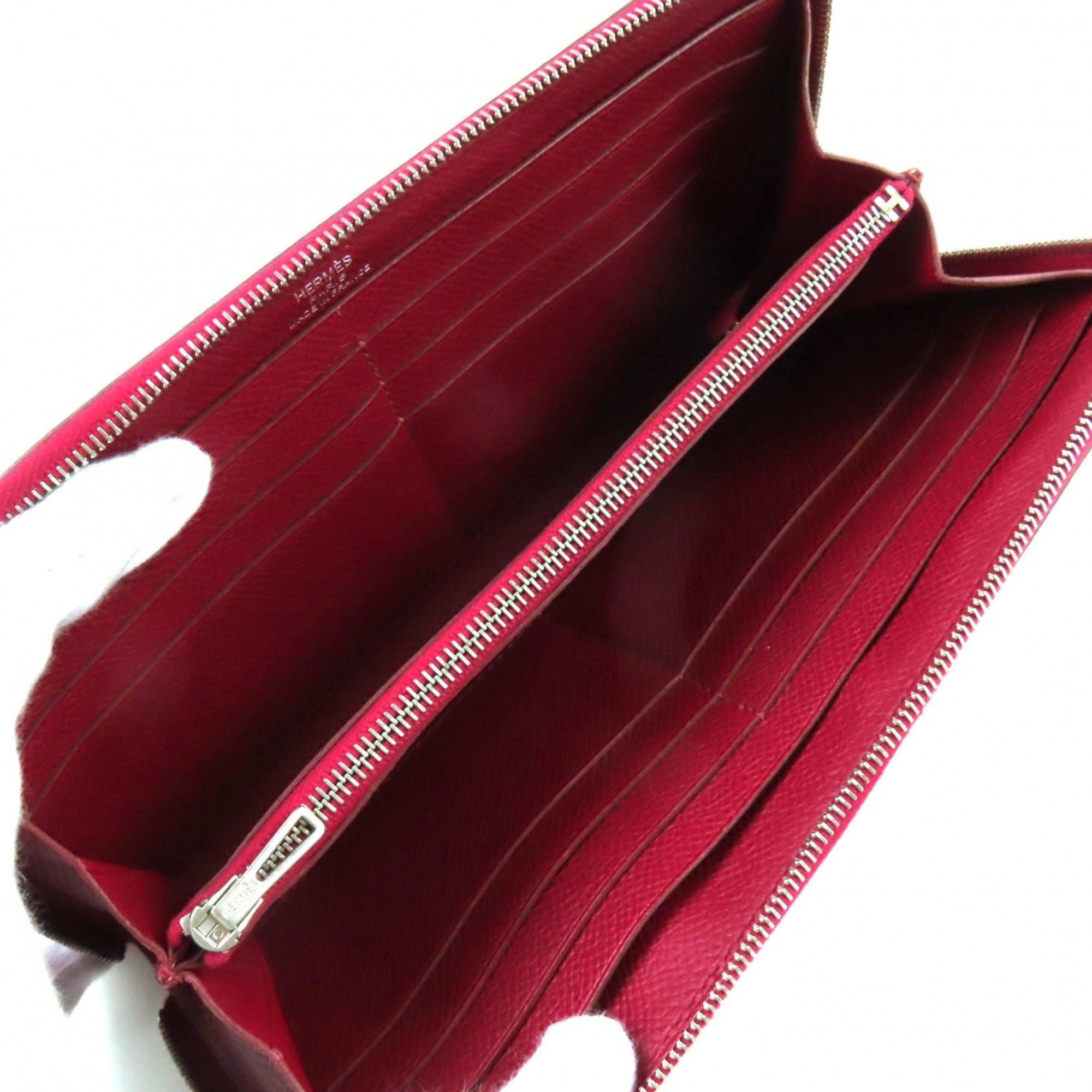 Hermes Ruby Epsom Leather Long Wallet (Bi-Fold) (Pre-Owned)