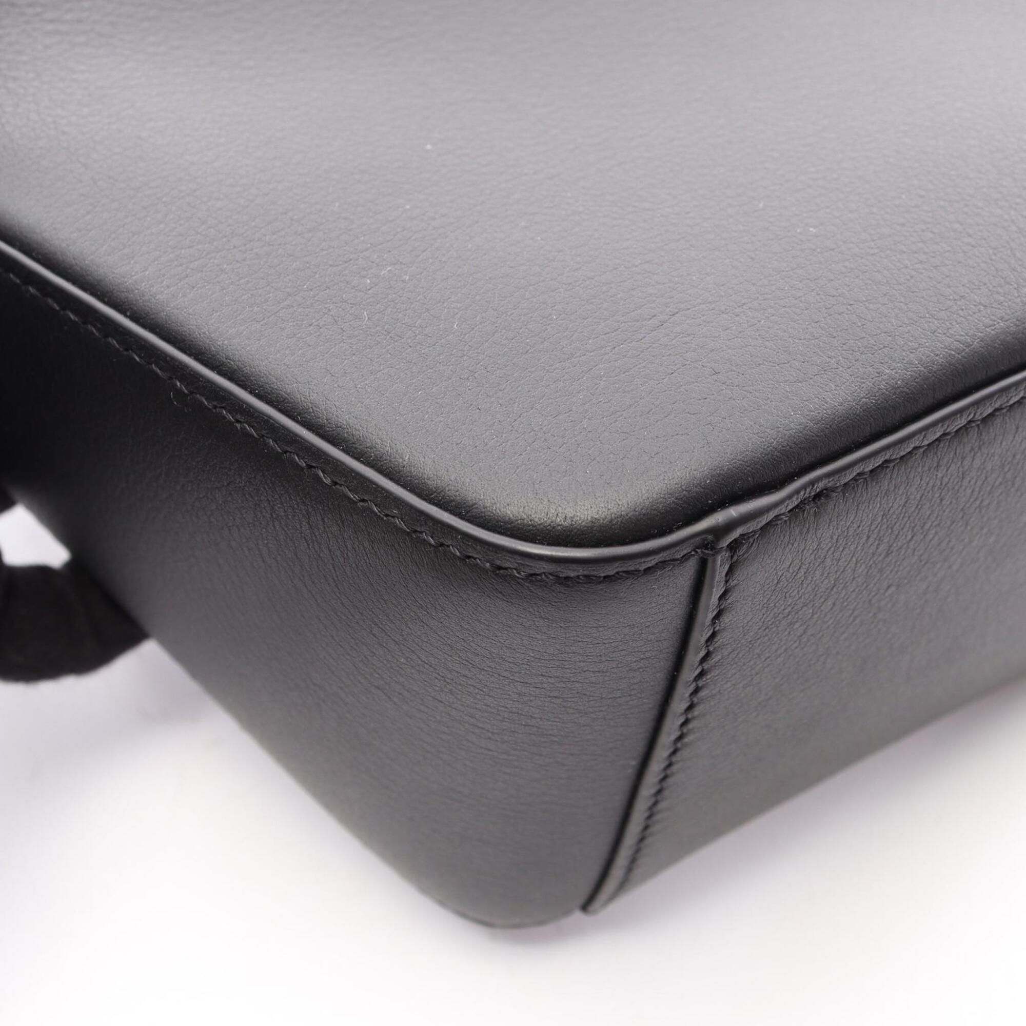 Loewe Hammock Black Leather Handbag Shoulder Bag (Pre-Owned)