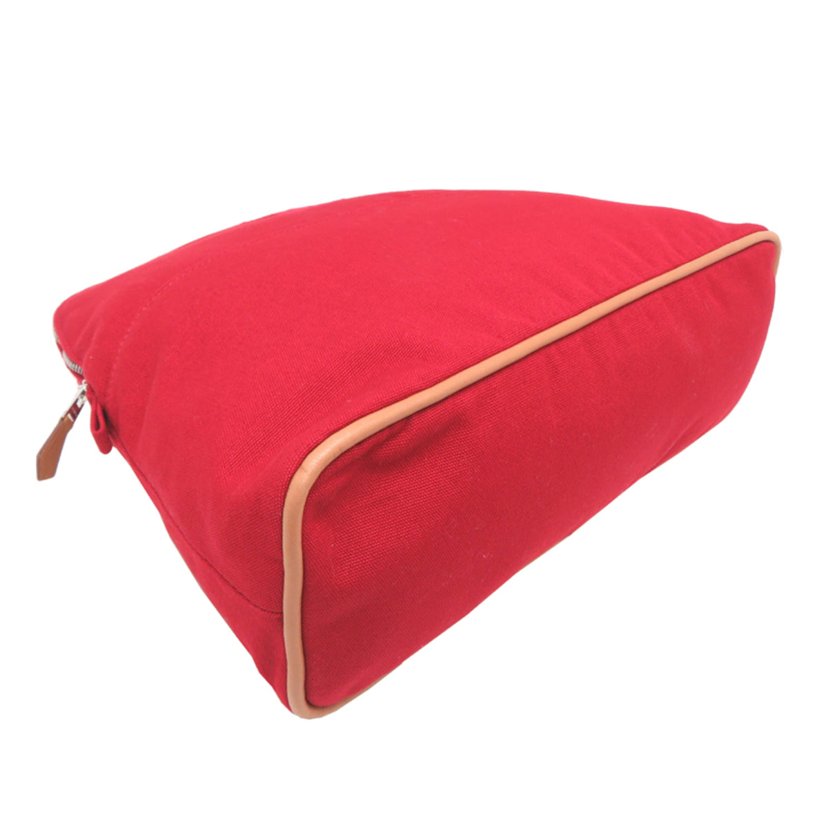 Hermes Red Color Canvas Pouch (Pre-Owned)