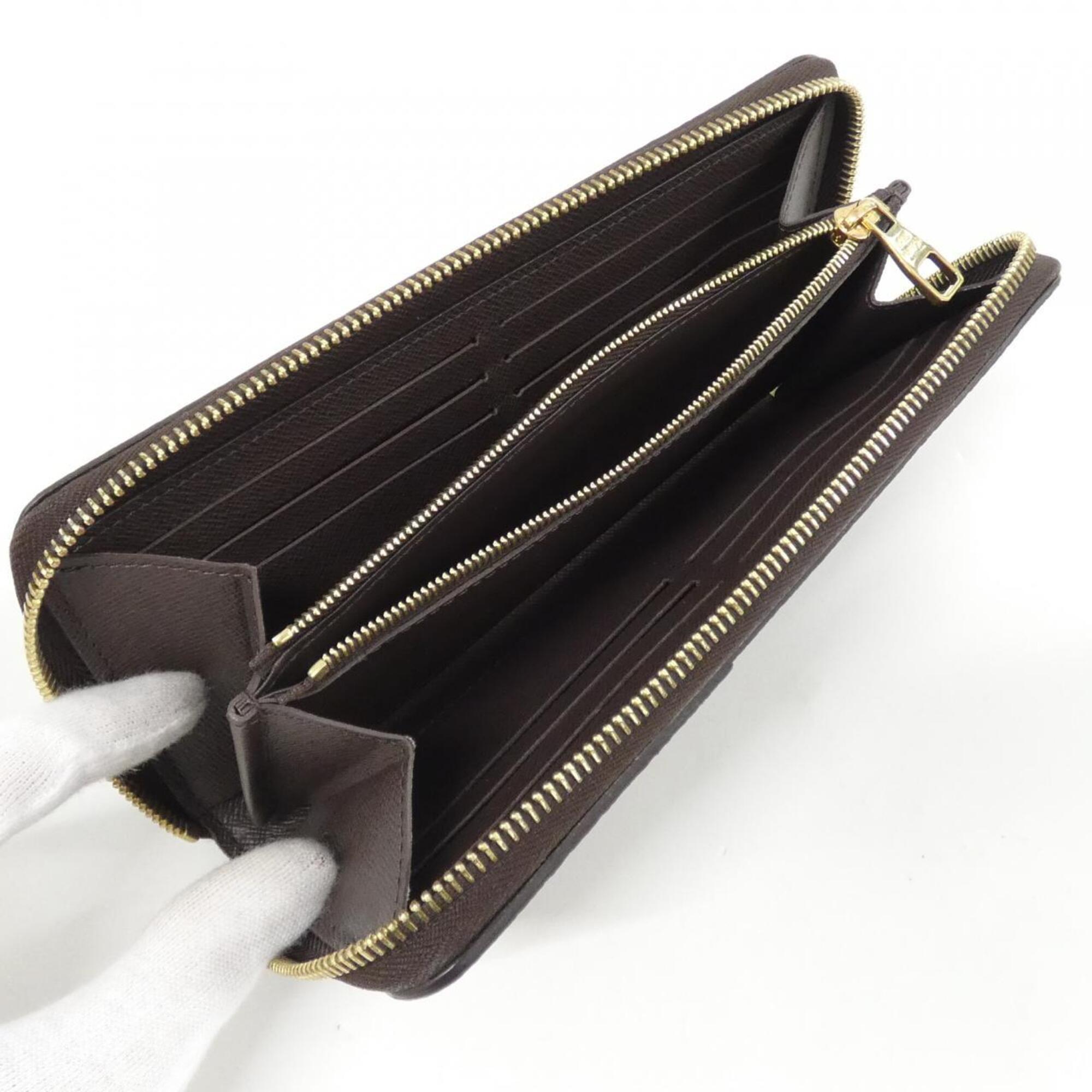 Louis Vuitton Monogram Marron Coated Canvas Long Wallet (Bi-Fold) (Pre-Owned)