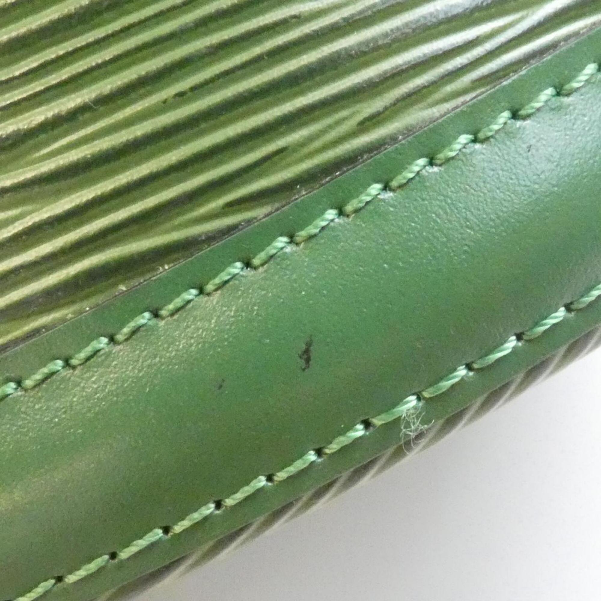 Louis Vuitton Green Leather Shoulder Bag (Pre-Owned)