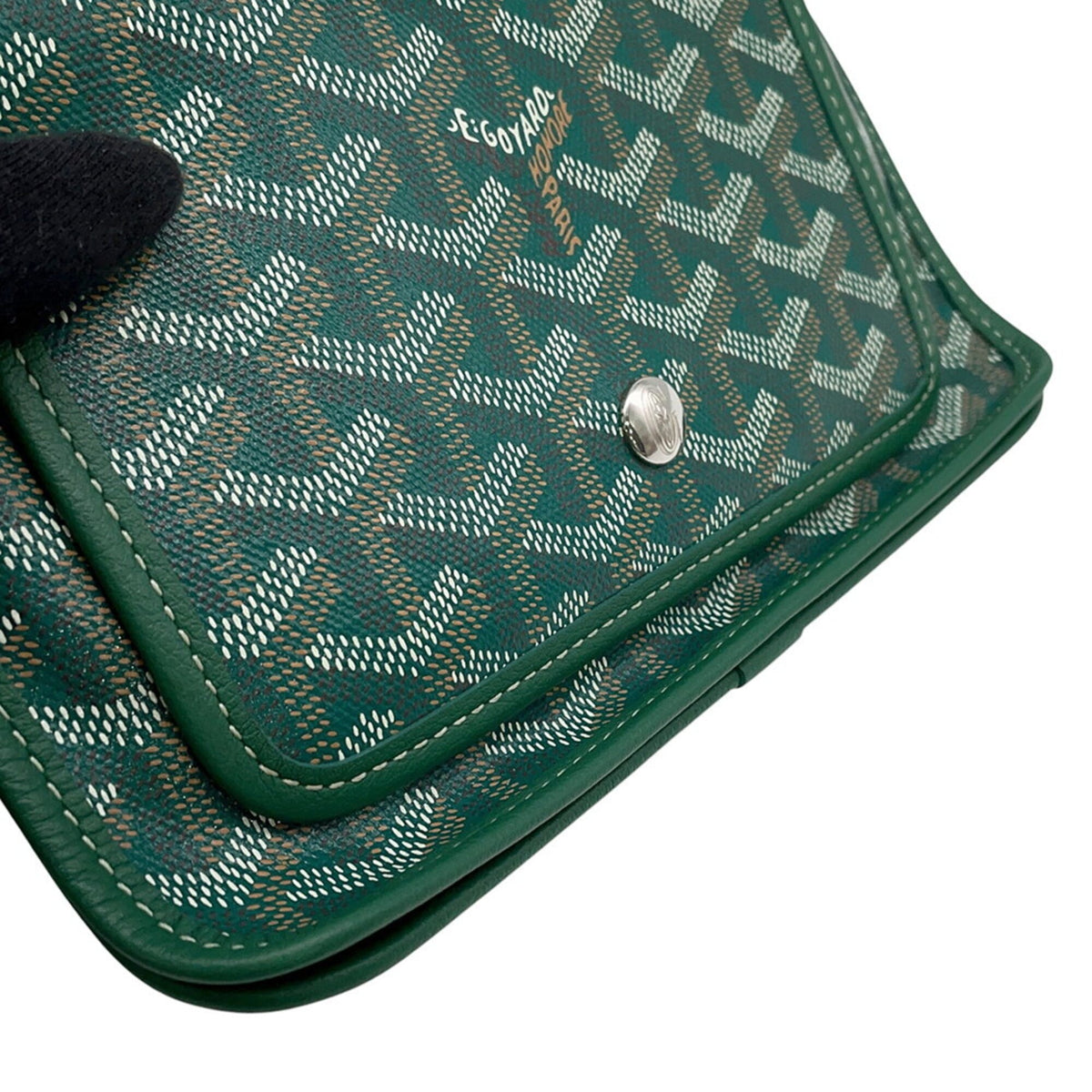 Goyard Green Pvc Leather Handbag Shoulder Bag (Pre-Owned)
