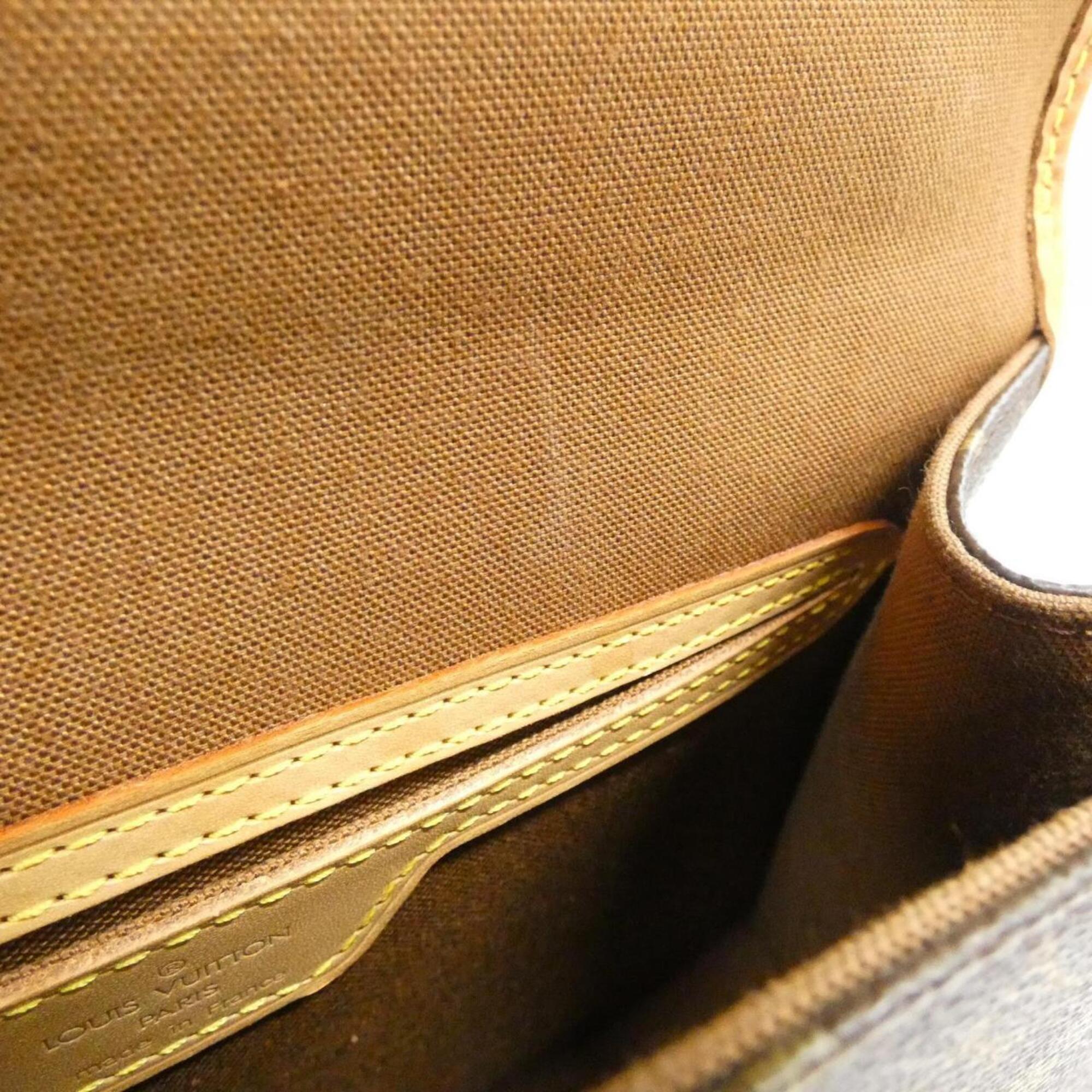 Louis Vuitton Marron Coated Canvas Handbag (Pre-Owned)