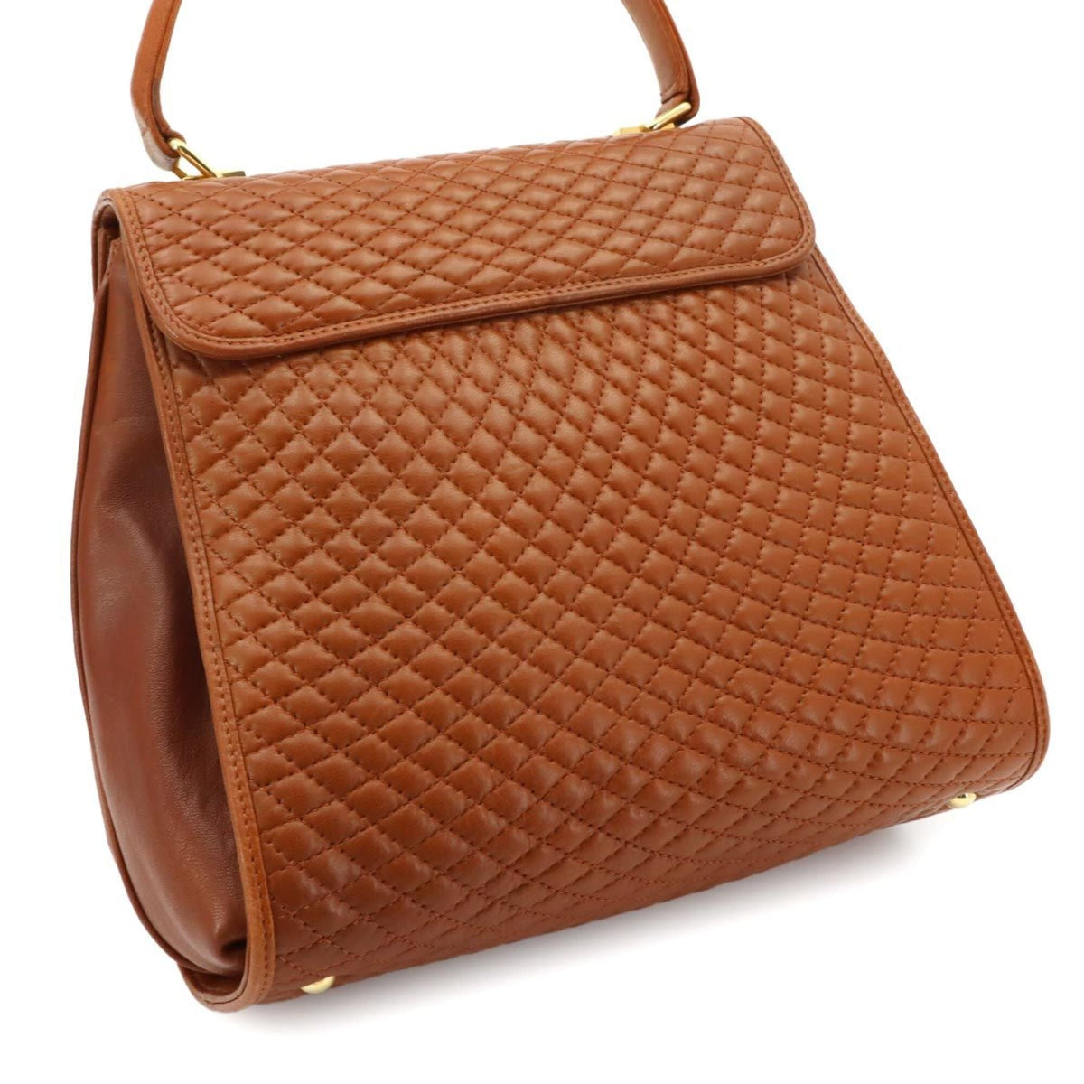 Bally Brown Leather Handbag (Pre-Owned)