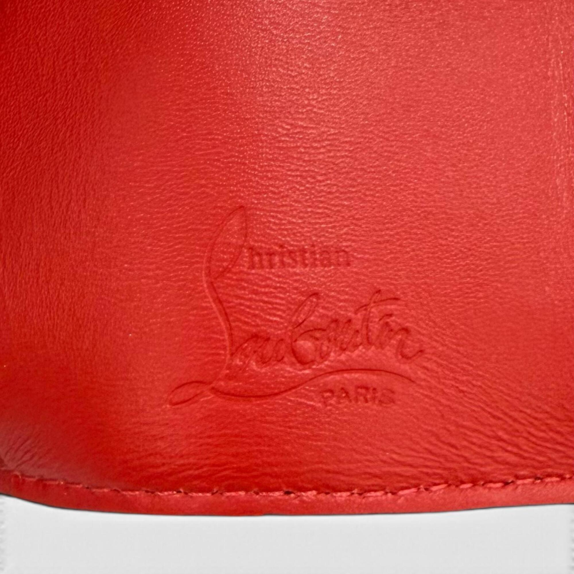 Christian Louboutin Beige Leather Wallet (Tri-Fold) (Pre-Owned)