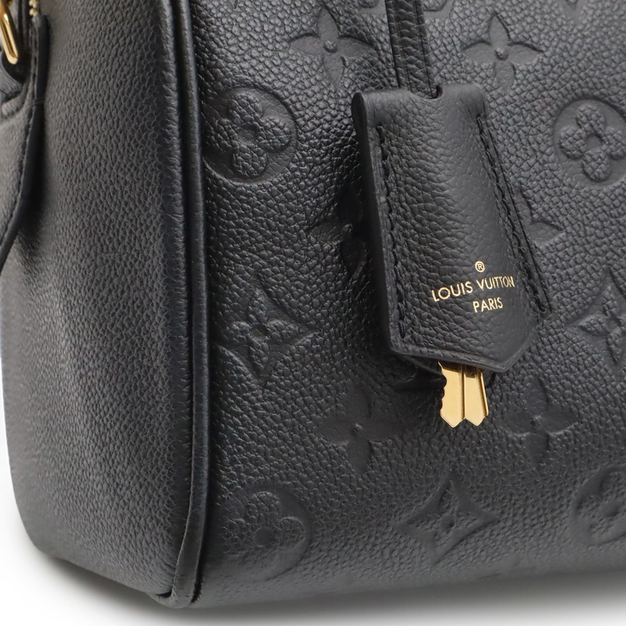 Louis Vuitton Noir Monogram Empreinte Leather Handbag Shoulder Bag (Pre-Owned)