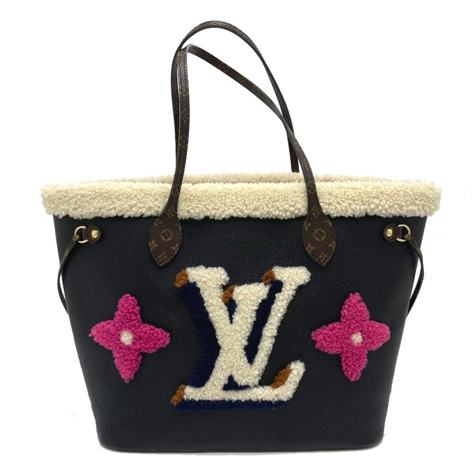 Louis Vuitton Black Monogram Monogram Leather Shoulder Bag Tote Bag (Pre-Owned)