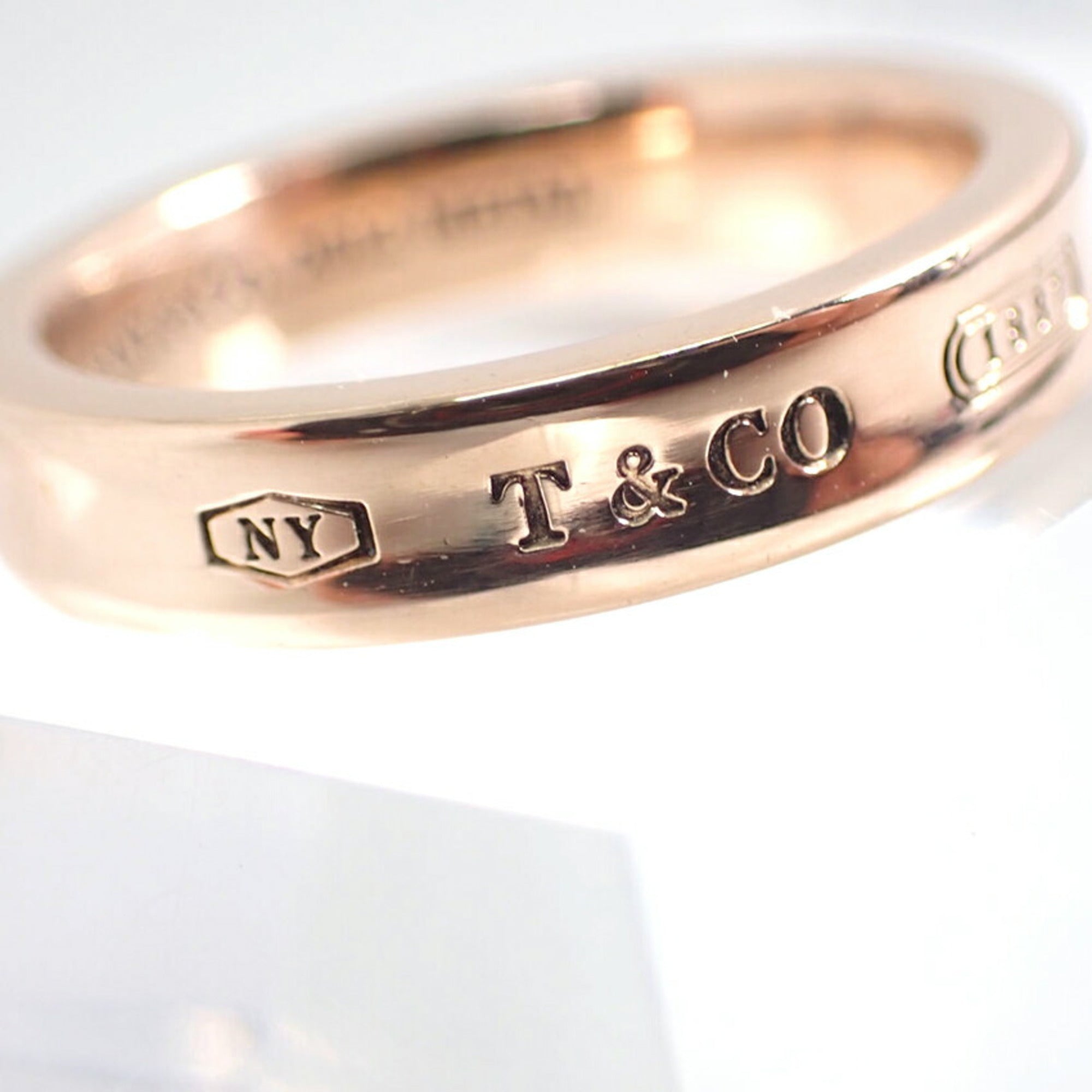Tiffany Gold Metal Band Ring (Pre-Owned)