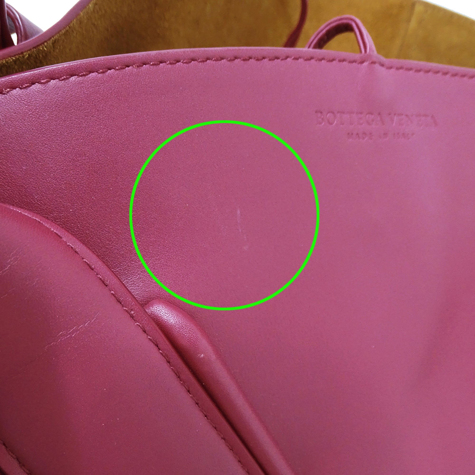 Bottega Veneta Pink Purple Leather Handbag Pouch Tote Bag (Pre-Owned)