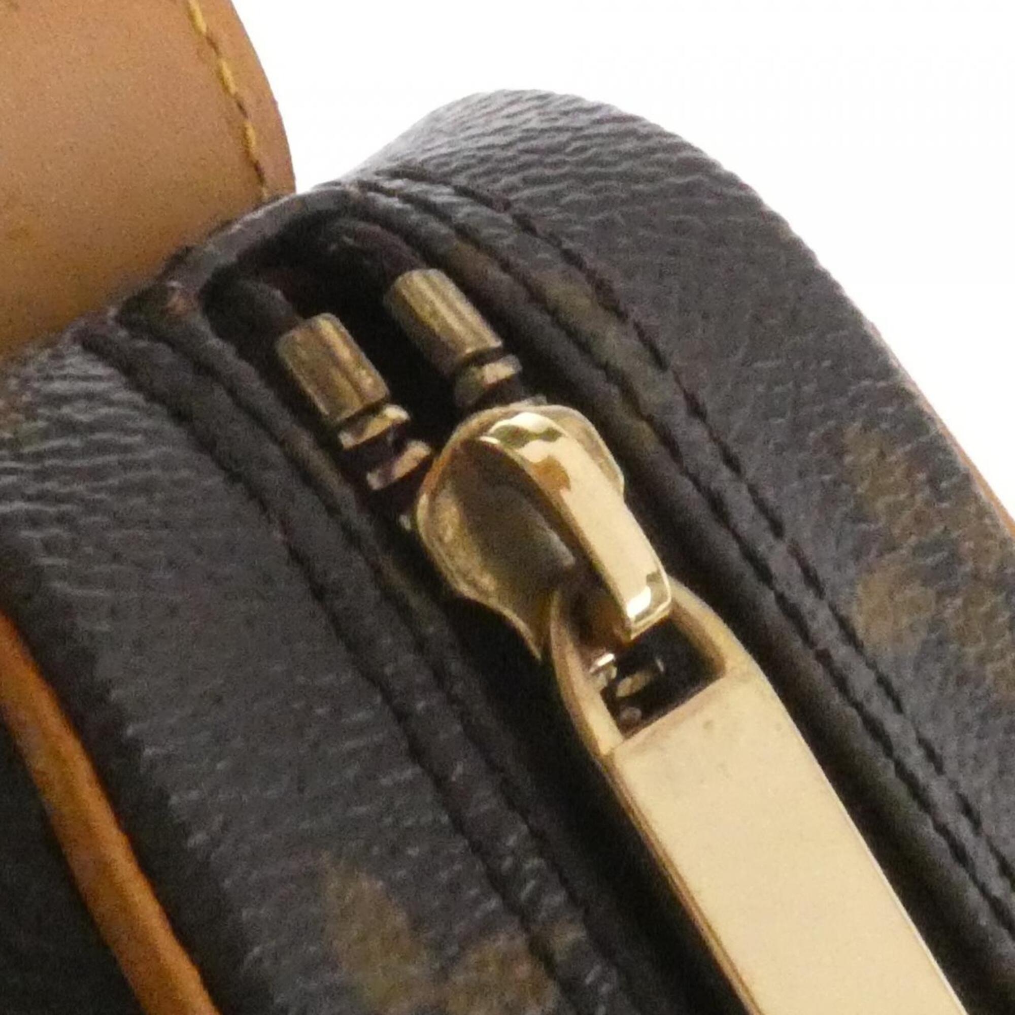 Louis Vuitton Marron Coated Canvas Shoulder Bag (Pre-Owned)
