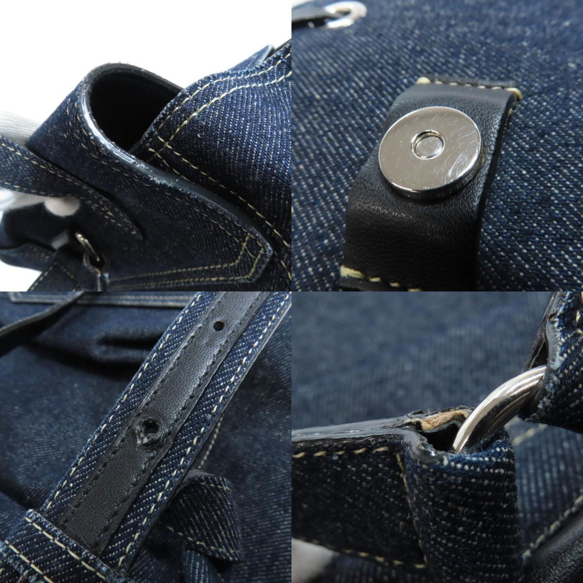 Jimmy Choo Navy Denim Backpack (Pre-Owned)