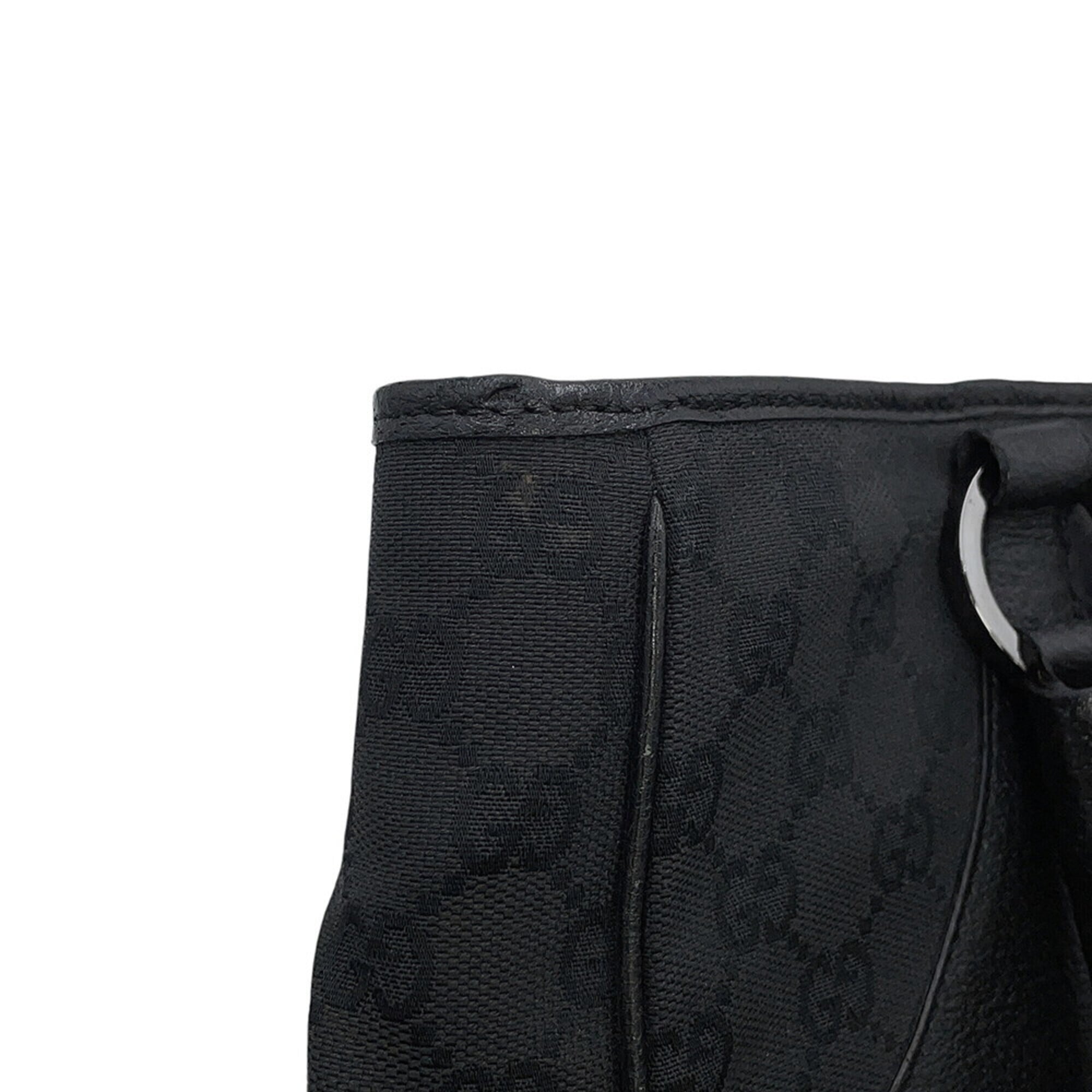 Gucci Black Gg Canvas Handbag Tote Bag (Pre-Owned)