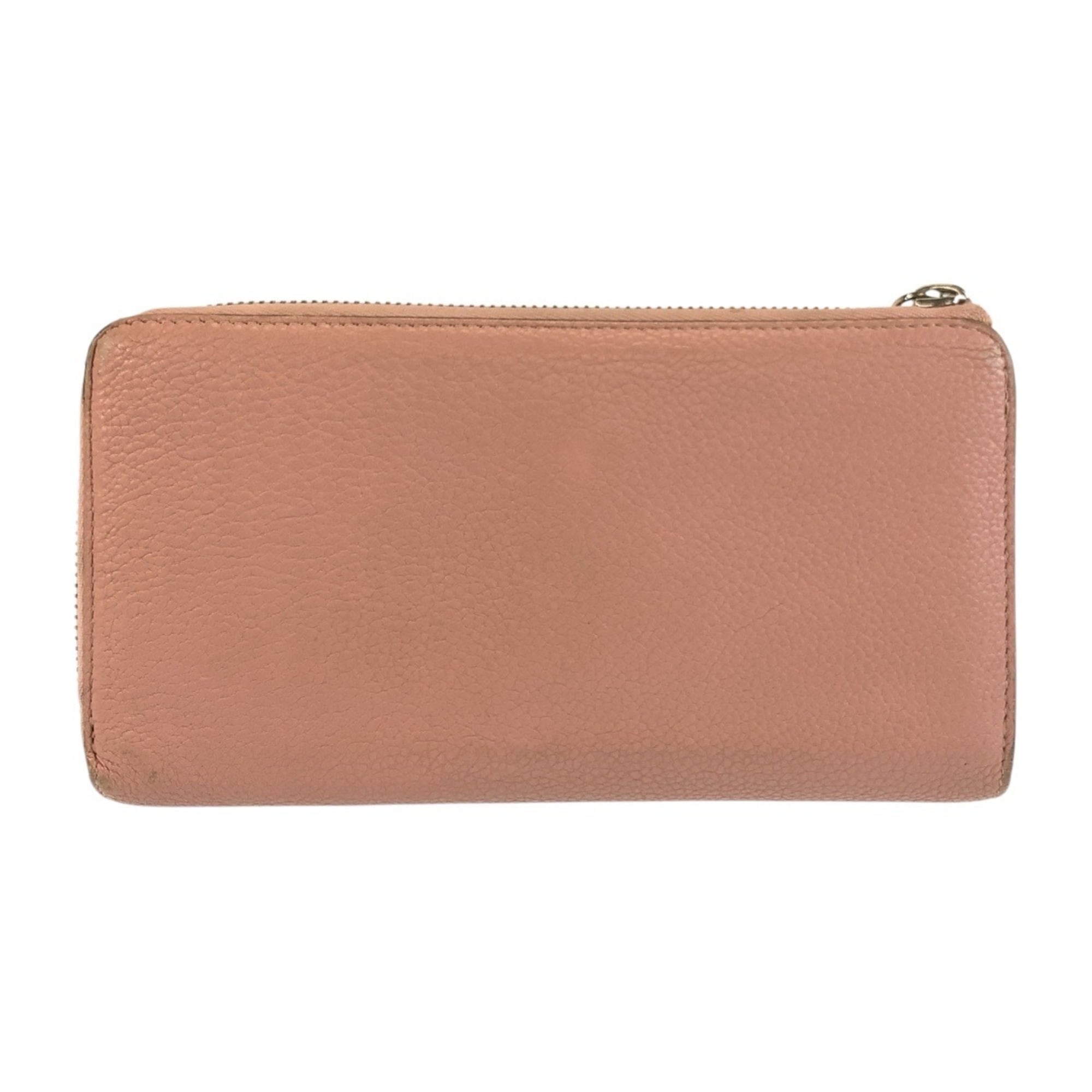 Louis Vuitton Grayish Magnolia Pink Leather Long Wallet (Bi-Fold) (Pre-Owned)