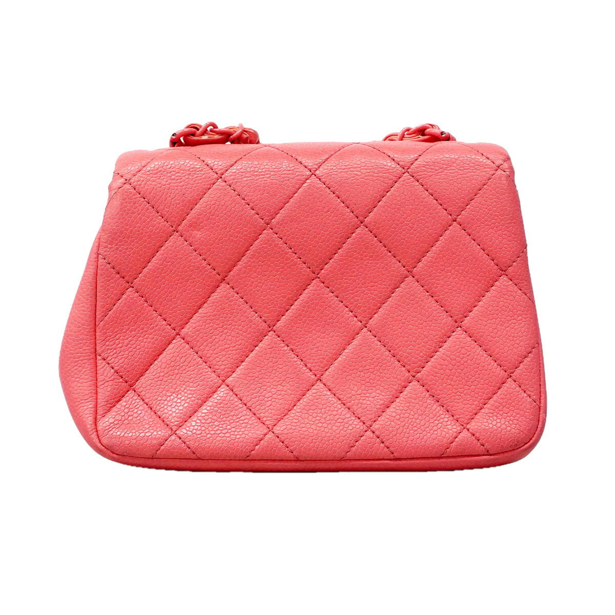 Chanel Pink Grained Calfskin Shoulder Bag (Pre-Owned)