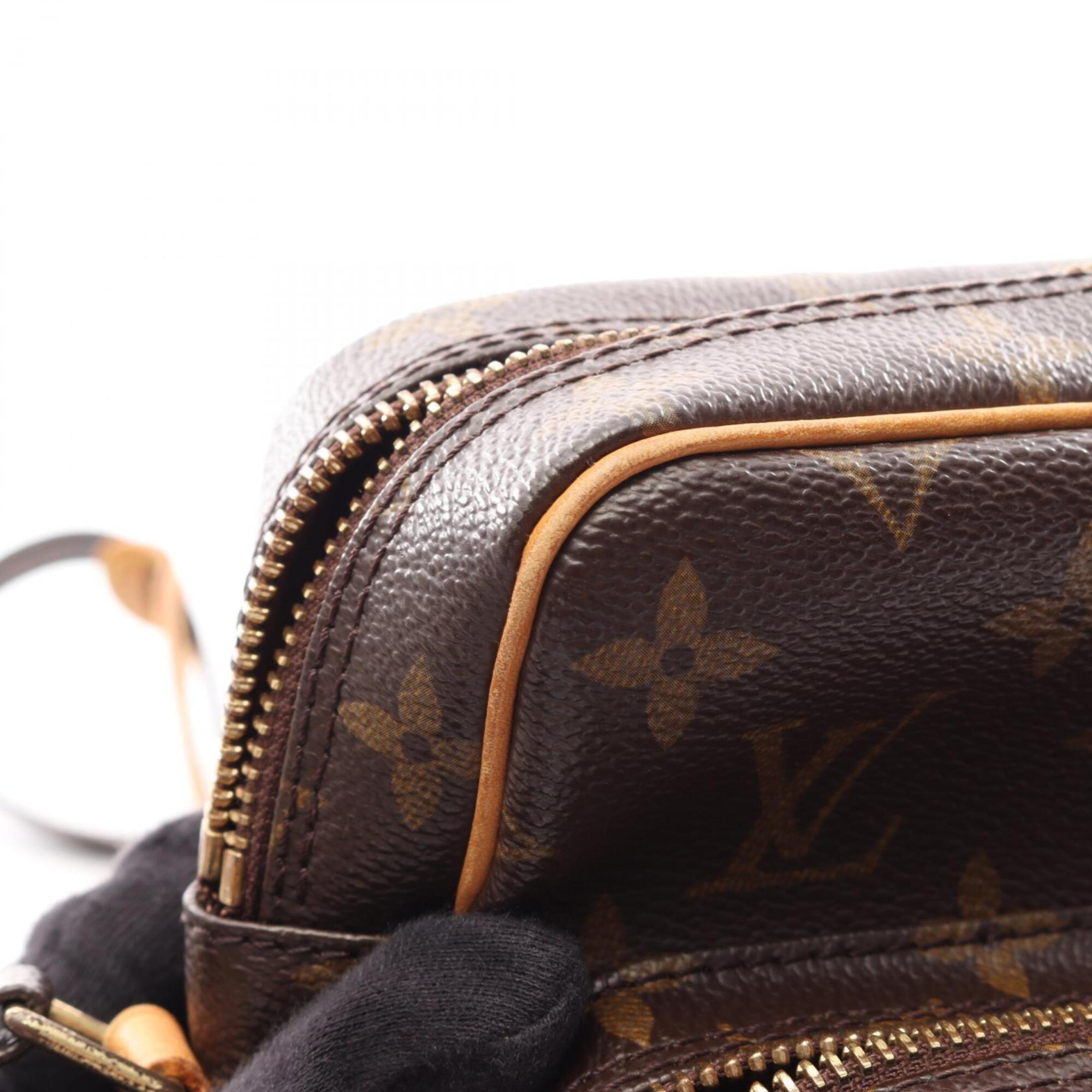 Louis Vuitton Brown Coated Canvas Pvc Monogram Leather Handbag Shoulder Bag (Pre-Owned)
