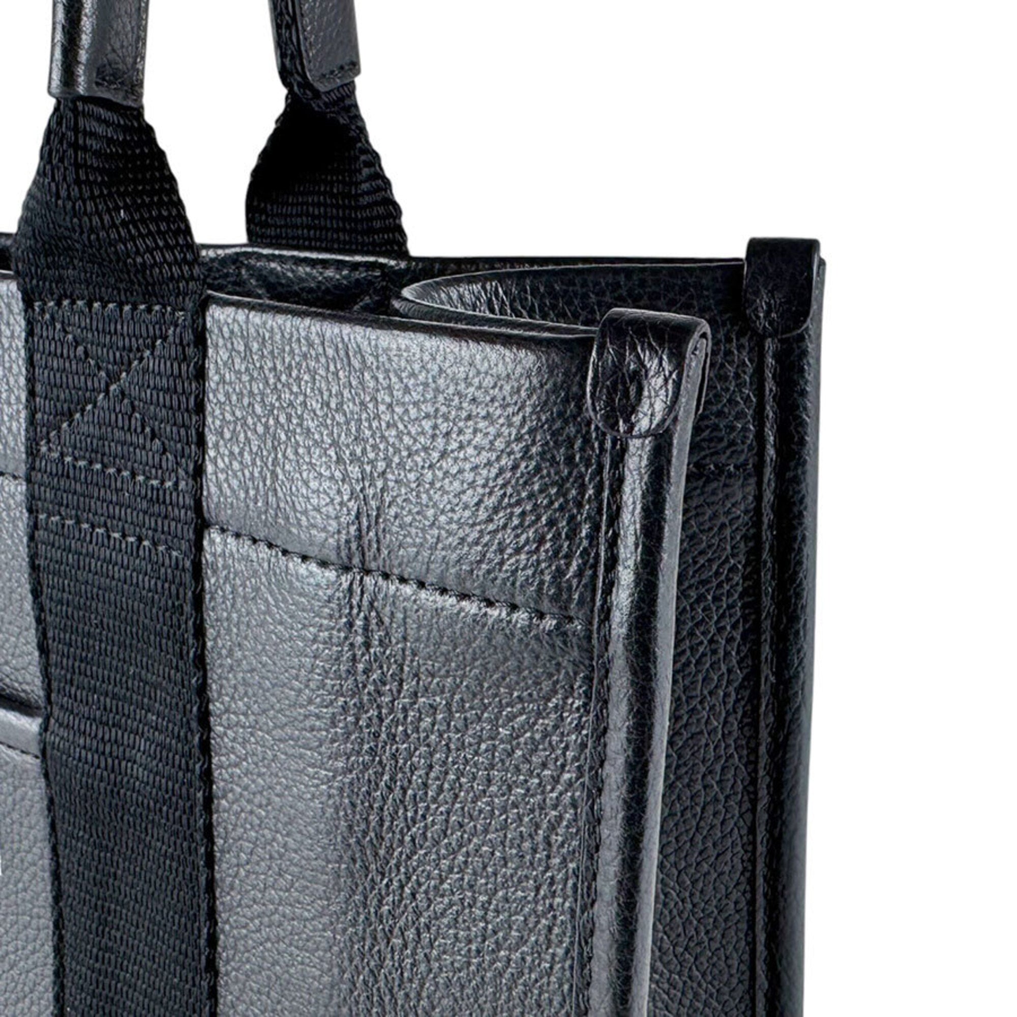 Balenciaga Black Leather Handbag Shoulder Bag (Pre-Owned)