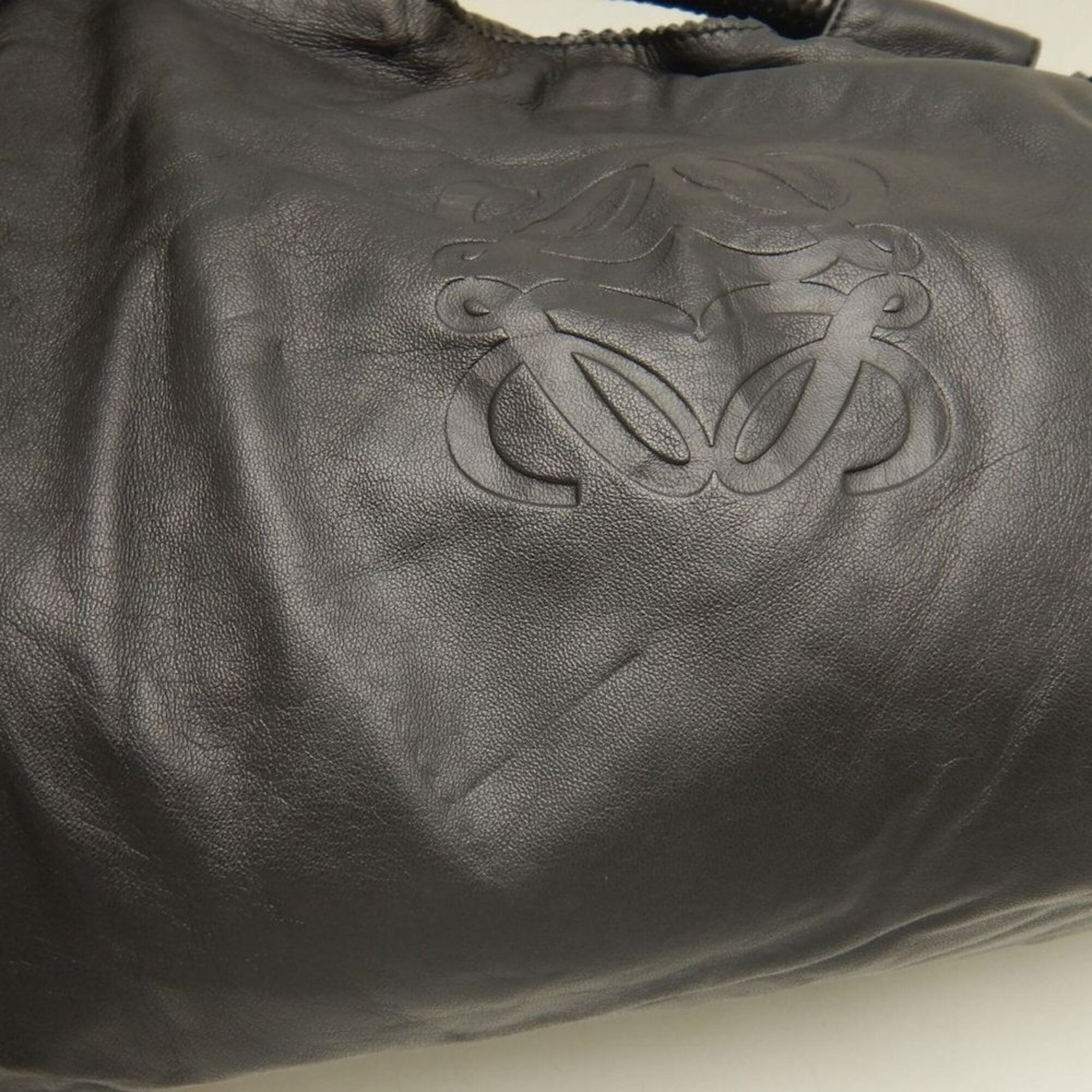 Loewe Nappa Aire Black Leather Handbag (Pre-Owned)