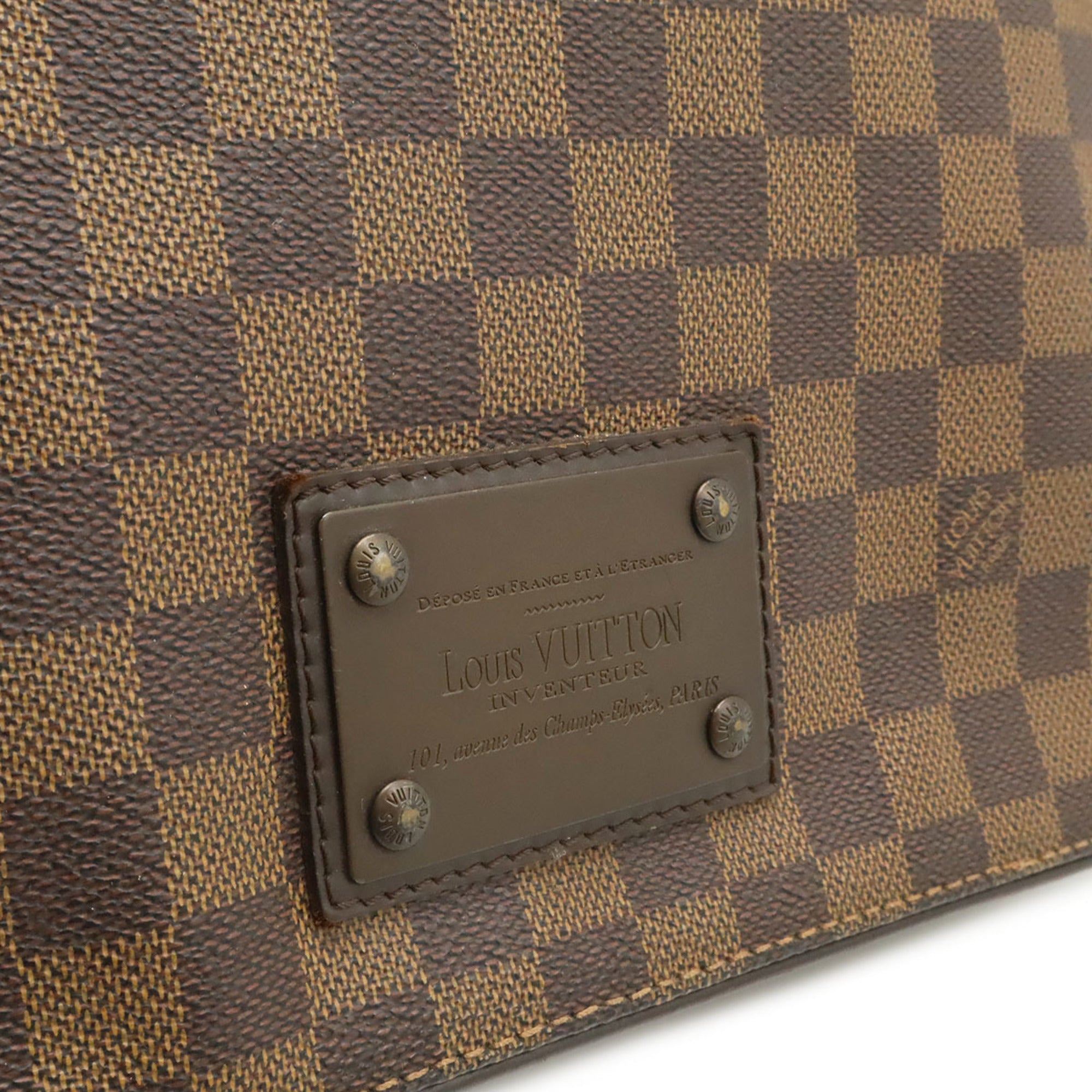 Louis Vuitton Brown Damier Canvas Pvc Handbag Shoulder Bag (Pre-Owned)