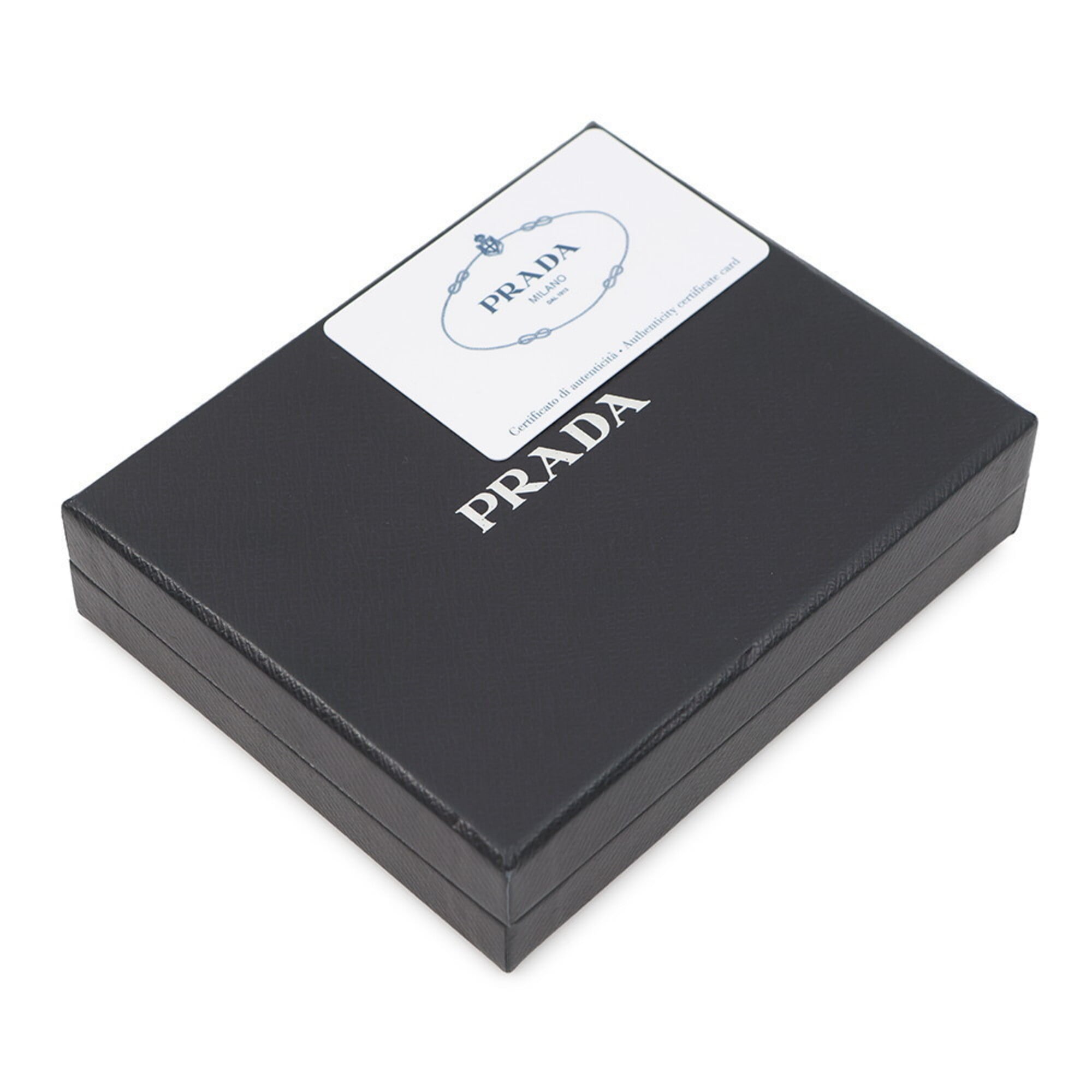 Prada Saffiano Black Leather Wallet (Bi-Fold) (Pre-Owned)