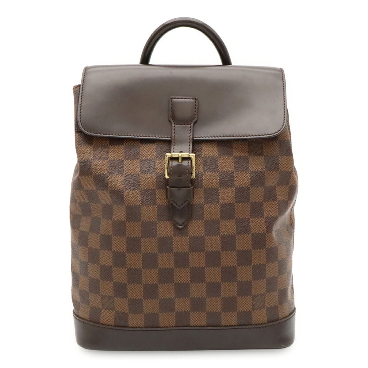Louis Vuitton Brown Damier Canvas Pvc Backpack Shoulder Bag (Pre-Owned)