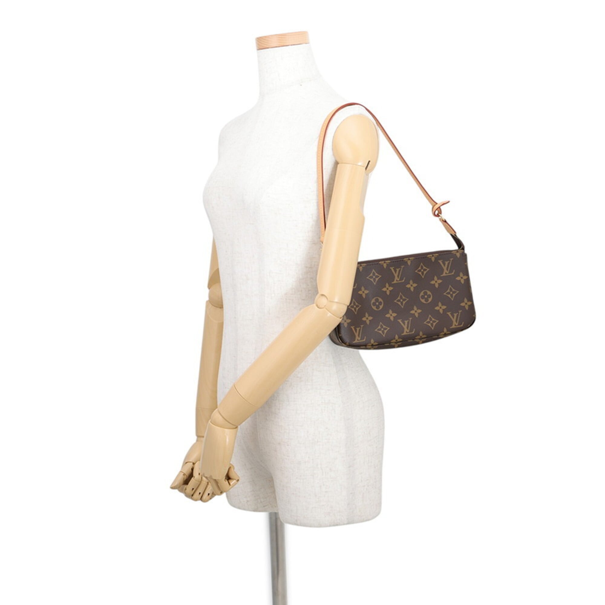 Louis Vuitton Brown Monogram Monogram Handbag Pochette Pouch (Pre-Owned)