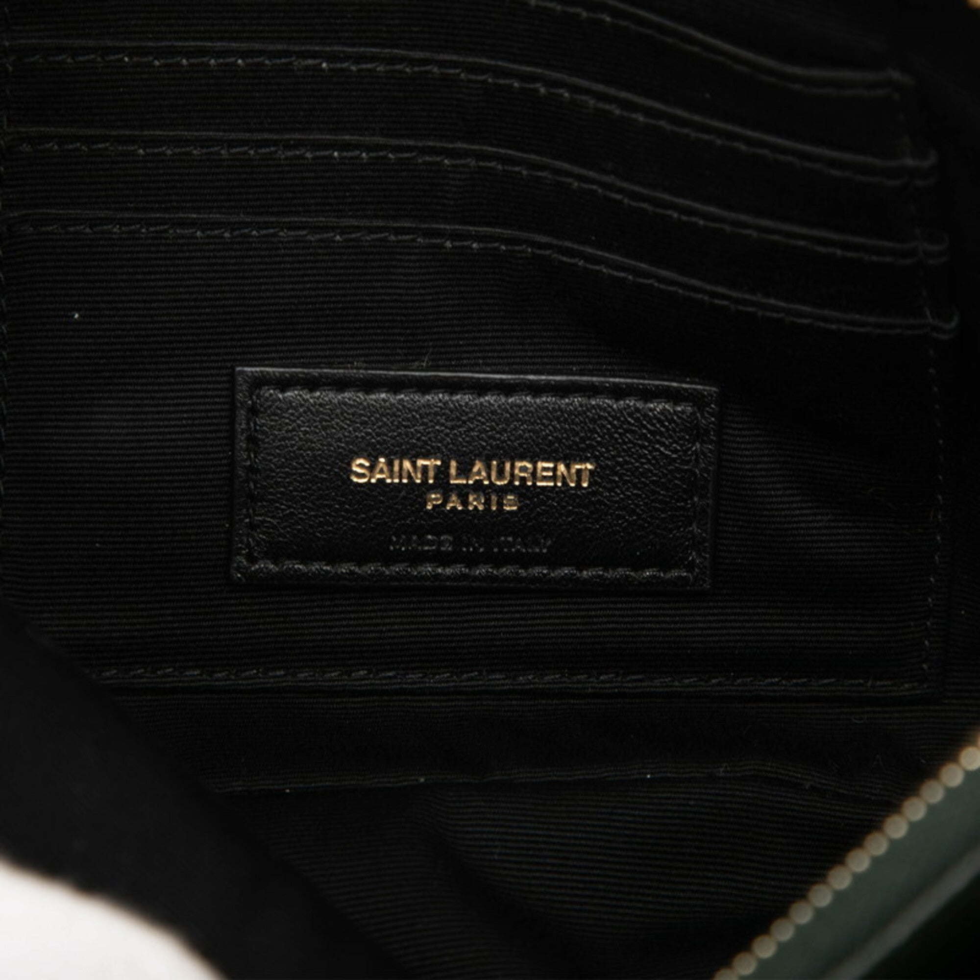 Saint Laurent Green Leather Shoulder Bag (Pre-Owned)